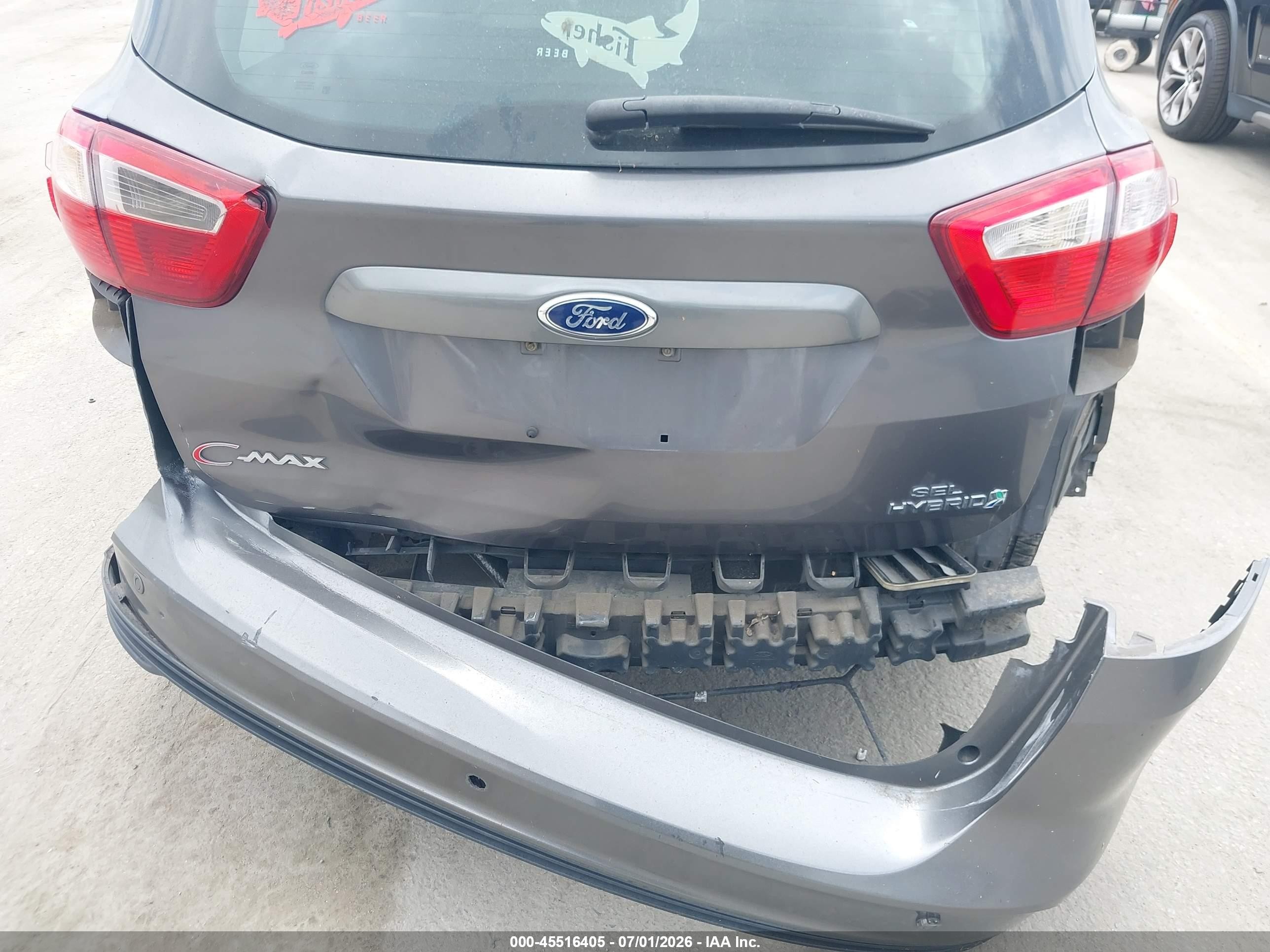 2013 Ford C-max Hybrid Sel Серый vin: 1FADP5BU0DL537066
