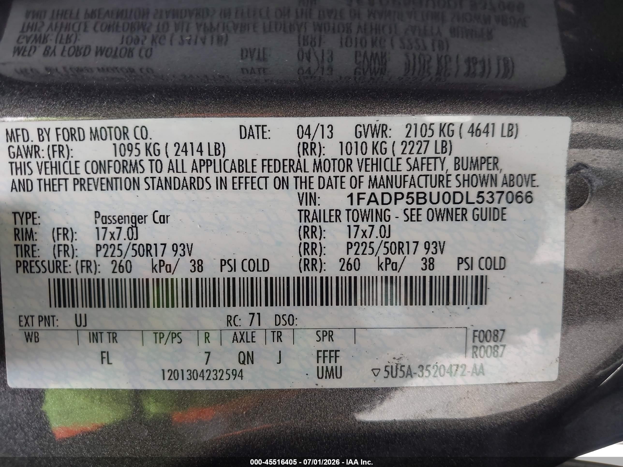 2013 Ford C-max Hybrid Sel Серый vin: 1FADP5BU0DL537066