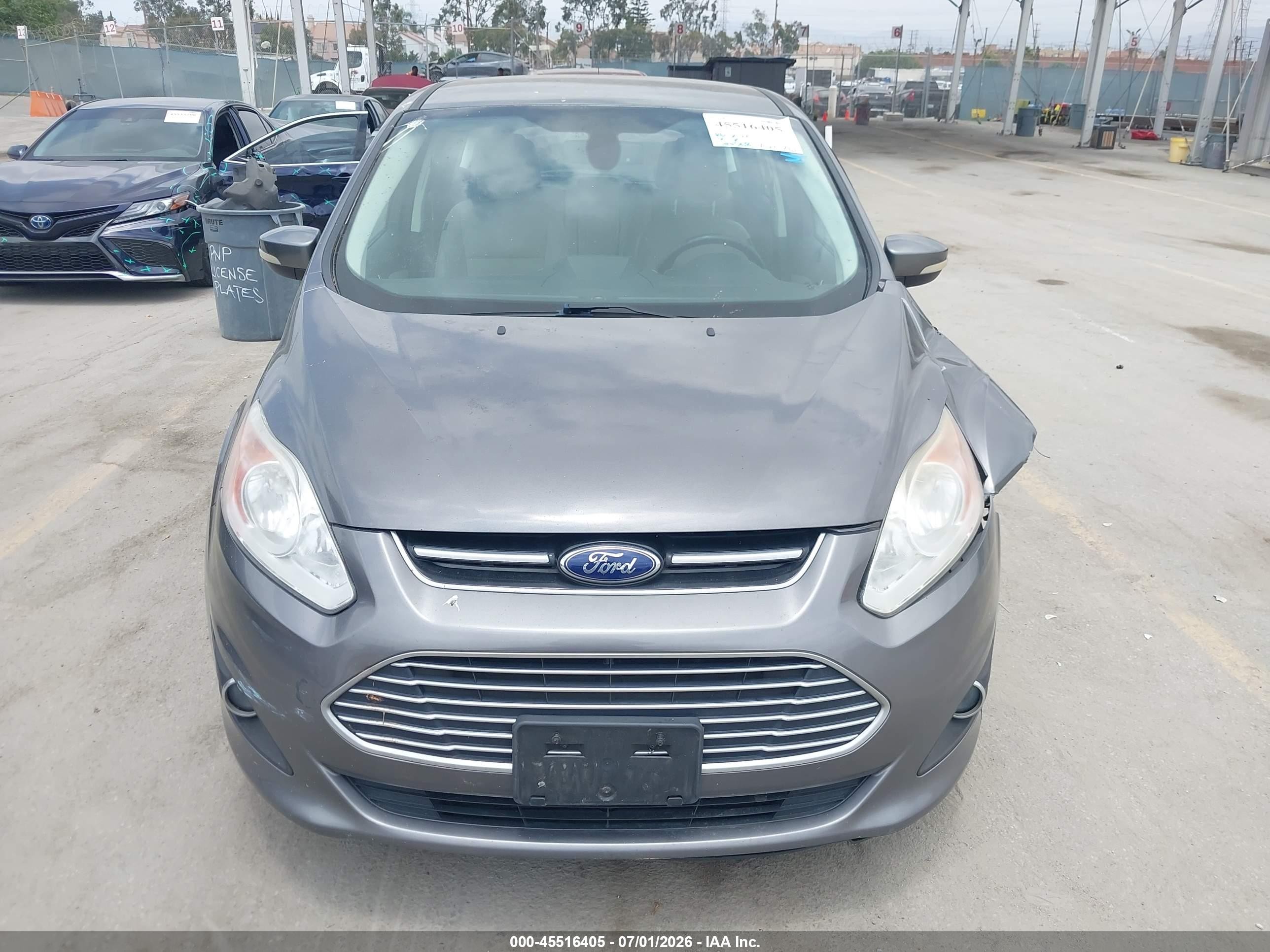 2013 Ford C-max Hybrid Sel Серый vin: 1FADP5BU0DL537066