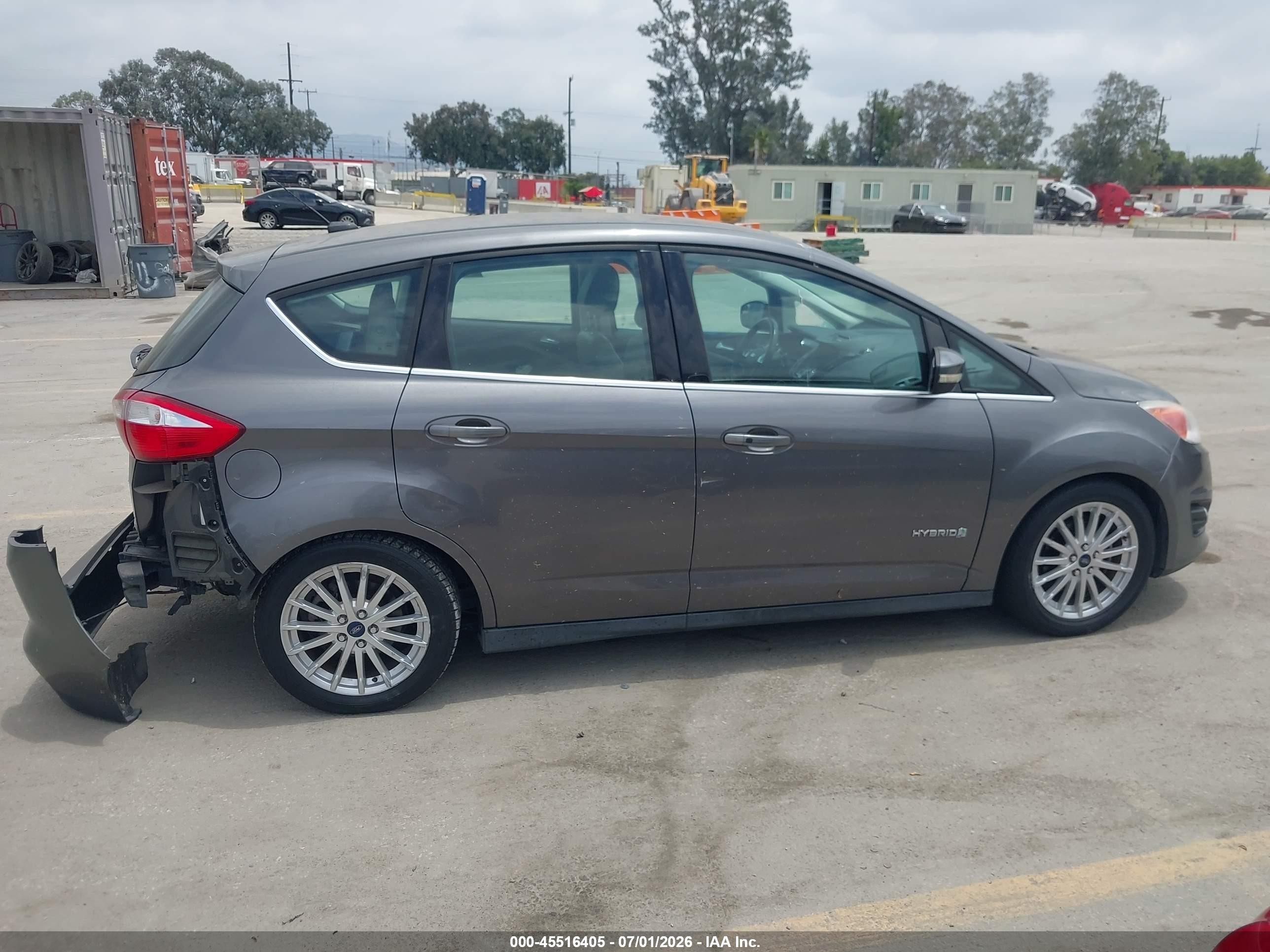 2013 Ford C-max Hybrid Sel Серый vin: 1FADP5BU0DL537066