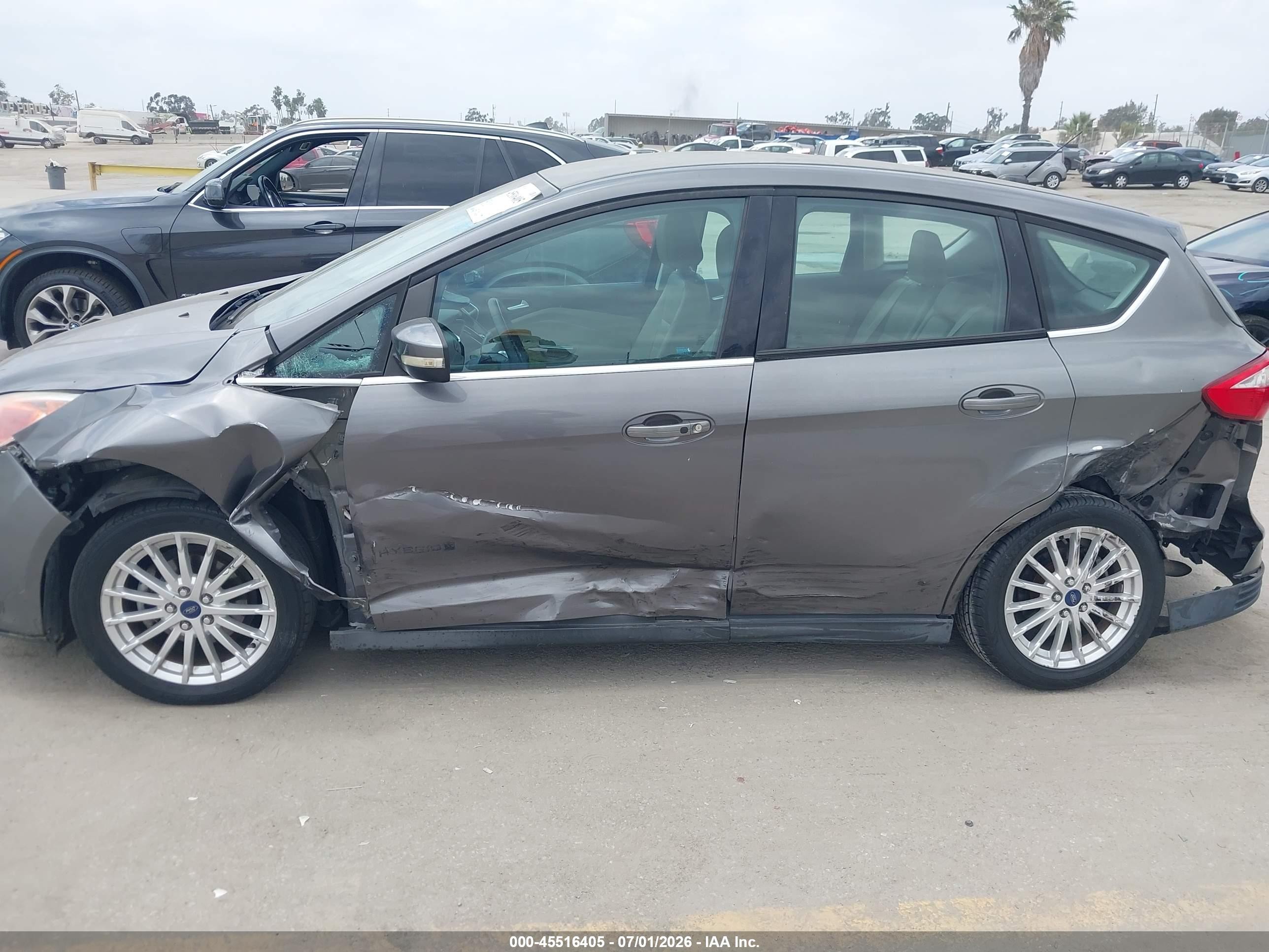 2013 Ford C-max Hybrid Sel Серый vin: 1FADP5BU0DL537066