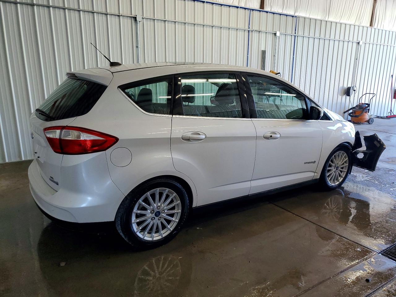 2013 Ford C-max Sel White vin: 1FADP5BU0DL540629