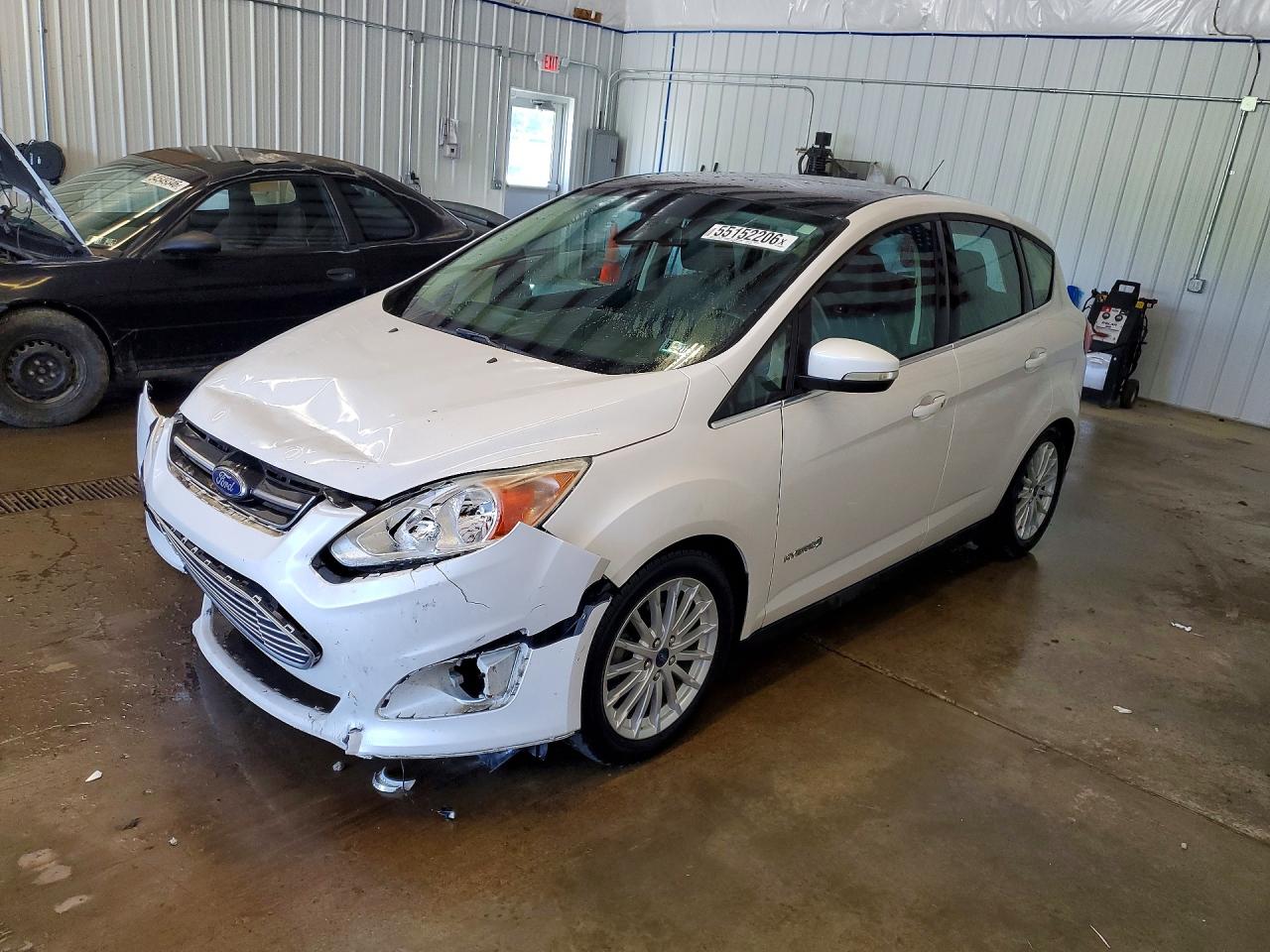 2013 Ford C-max Sel White vin: 1FADP5BU0DL540629