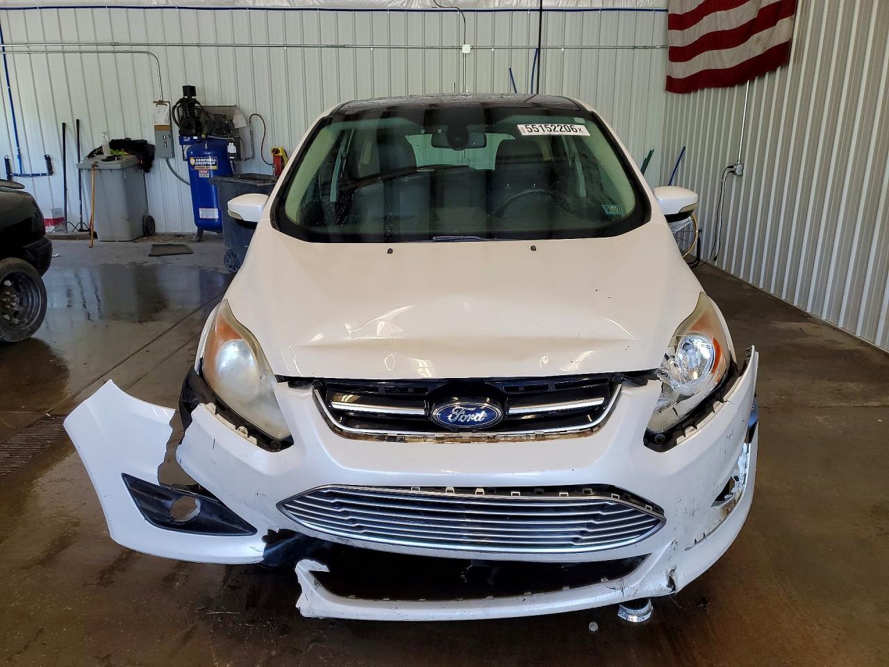 2013 Ford C-max Sel White vin: 1FADP5BU0DL540629