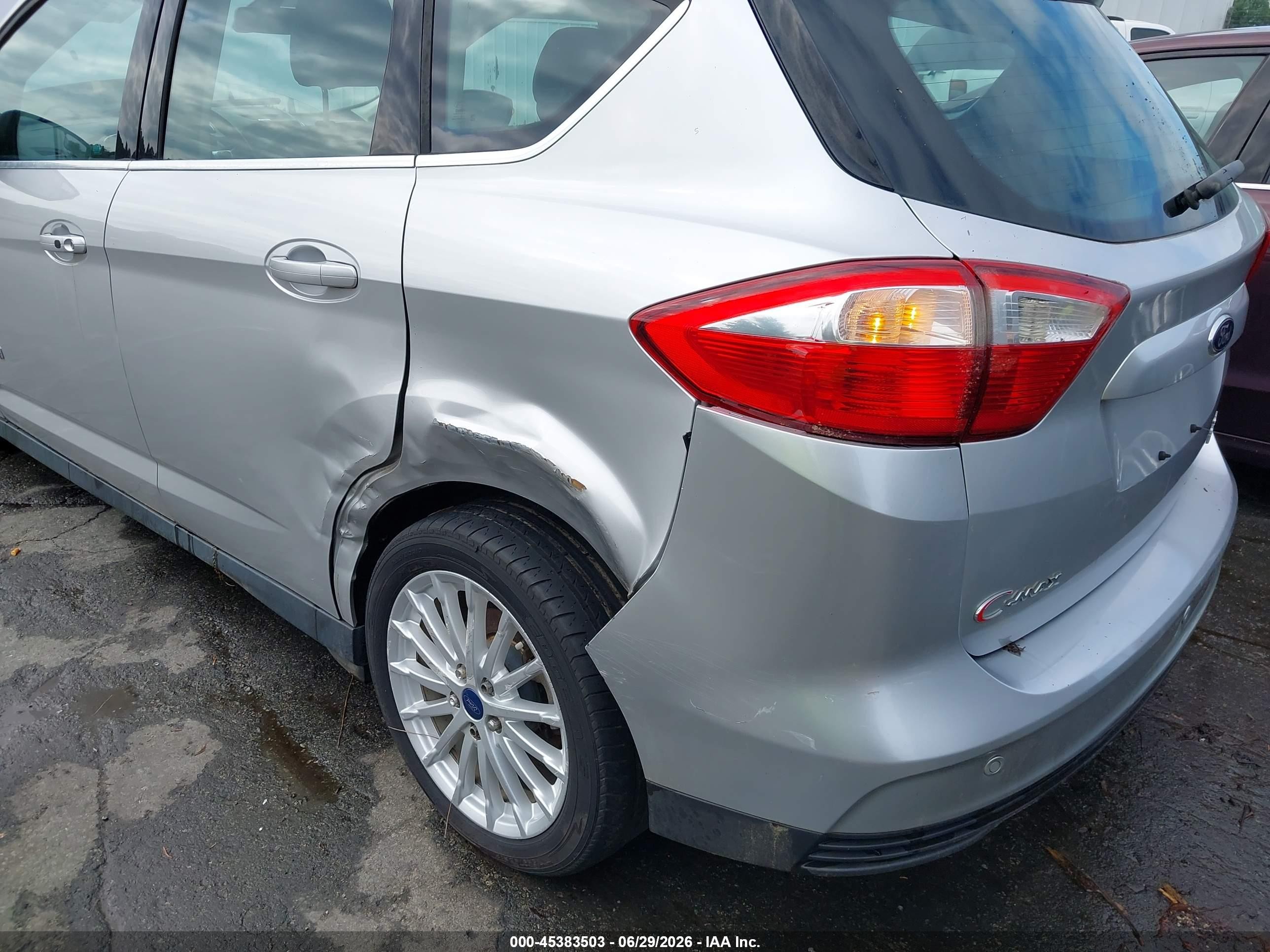 2014 Ford C-max Hybrid Sel Silver vin: 1FADP5BU0EL512069