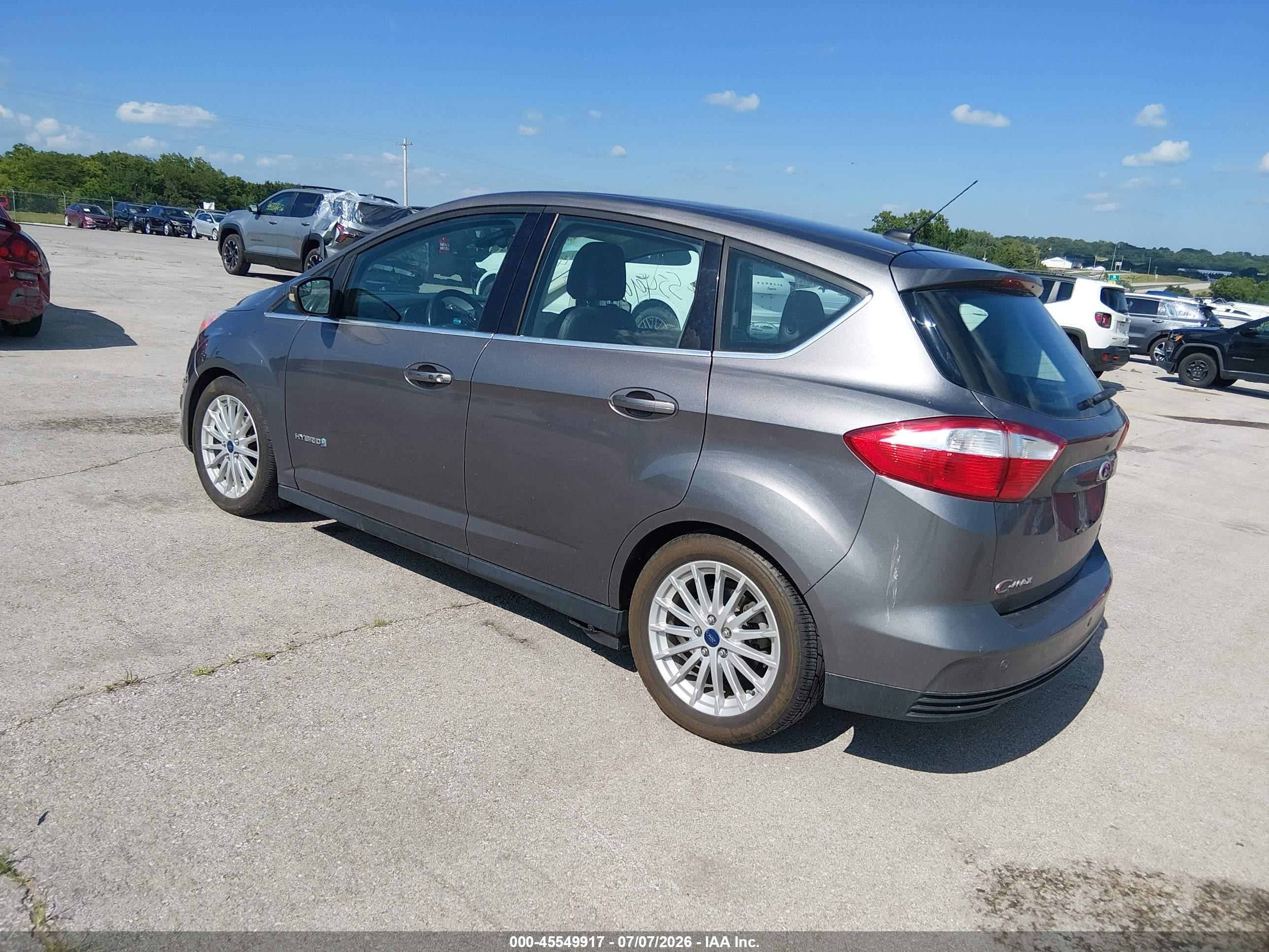 2014 Ford C-max Hybrid Sel Серый vin: 1FADP5BU0EL521080