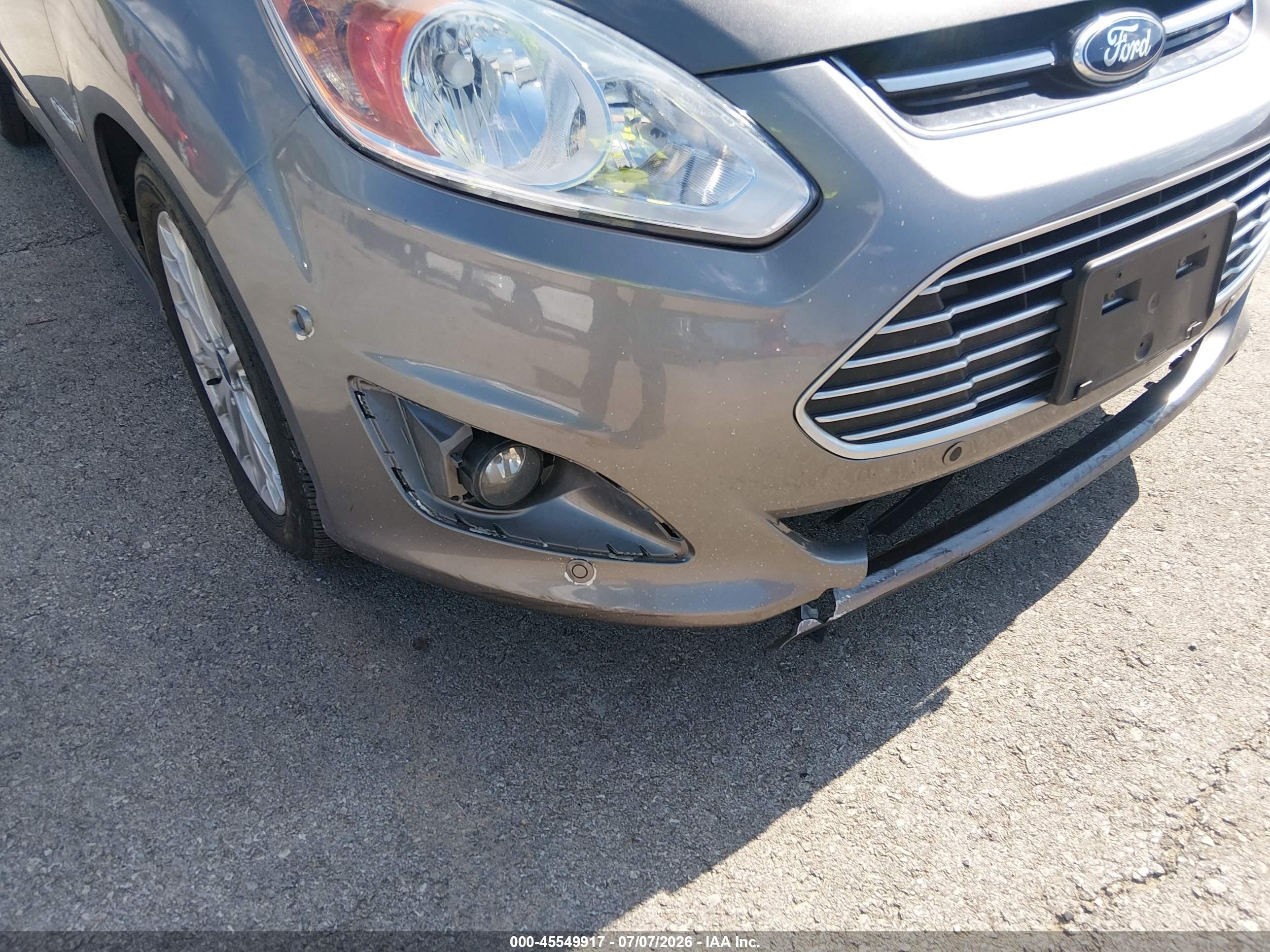 2014 Ford C-max Hybrid Sel Серый vin: 1FADP5BU0EL521080