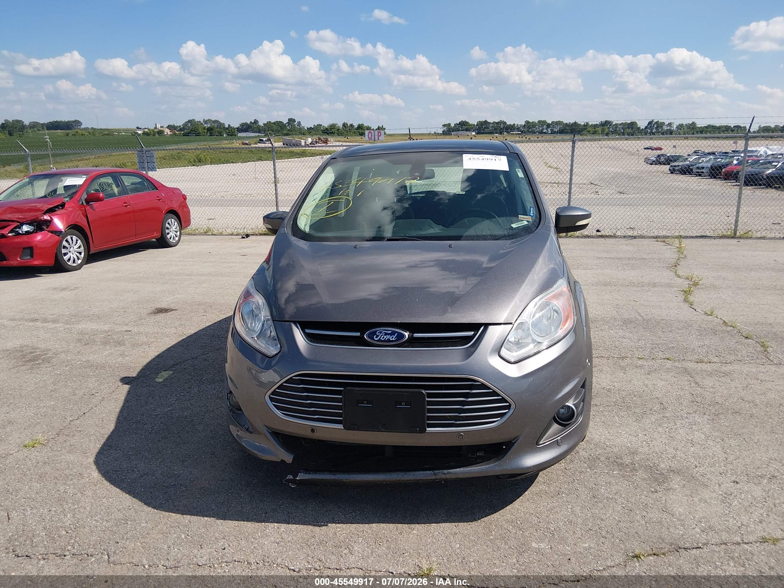 2014 Ford C-max Hybrid Sel Серый vin: 1FADP5BU0EL521080