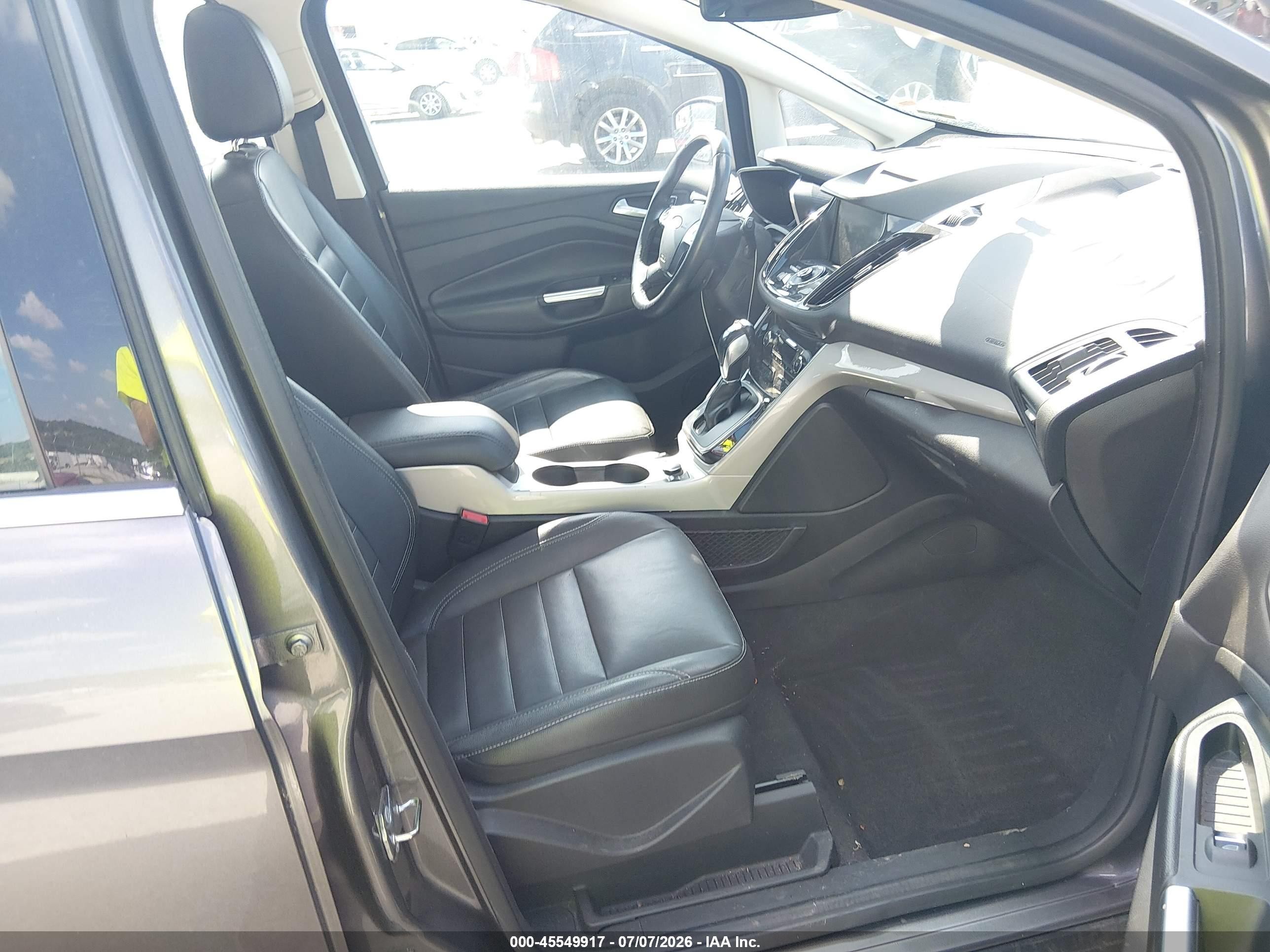 2014 Ford C-max Hybrid Sel Серый vin: 1FADP5BU0EL521080