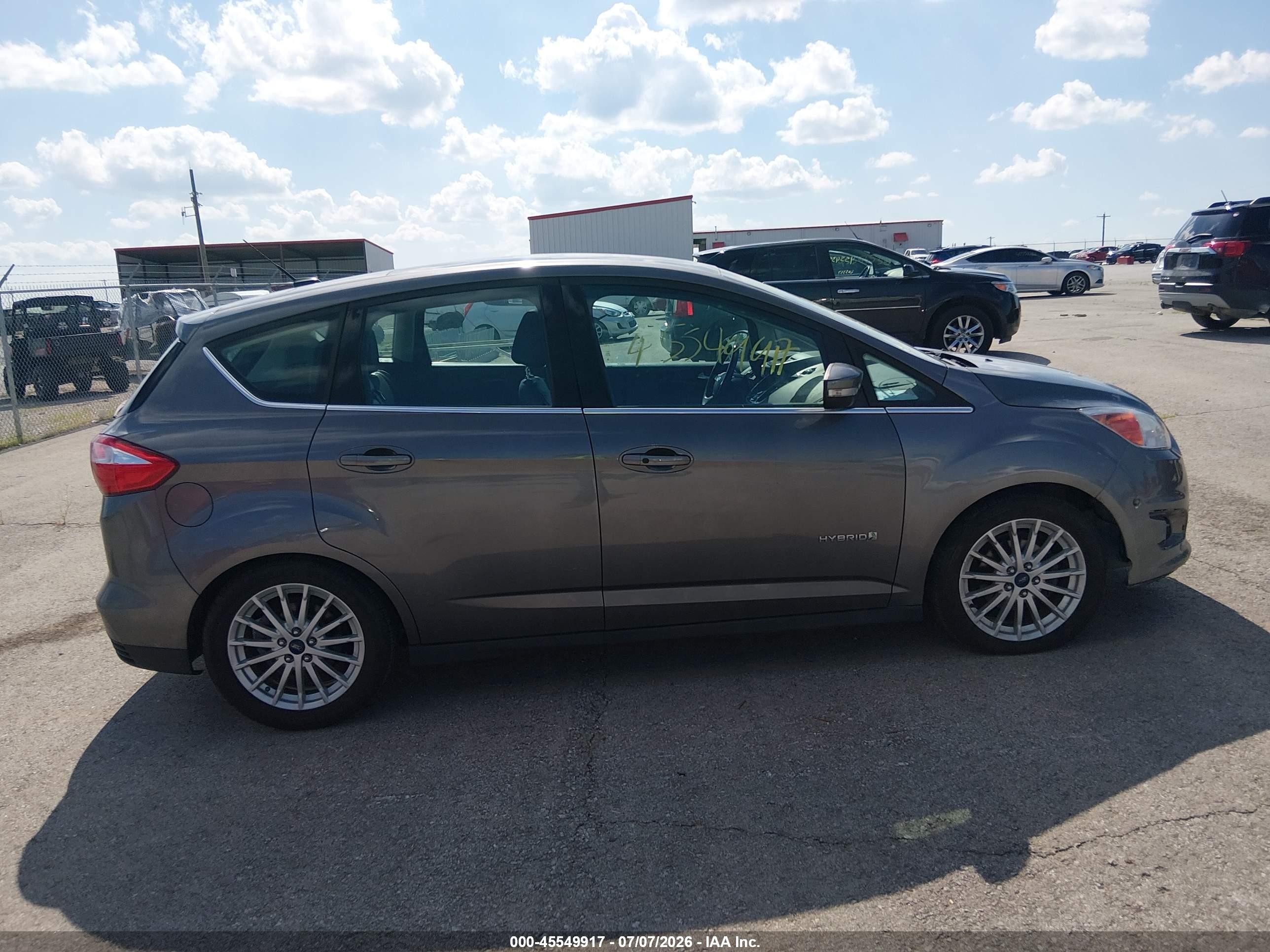 2014 Ford C-max Hybrid Sel Серый vin: 1FADP5BU0EL521080