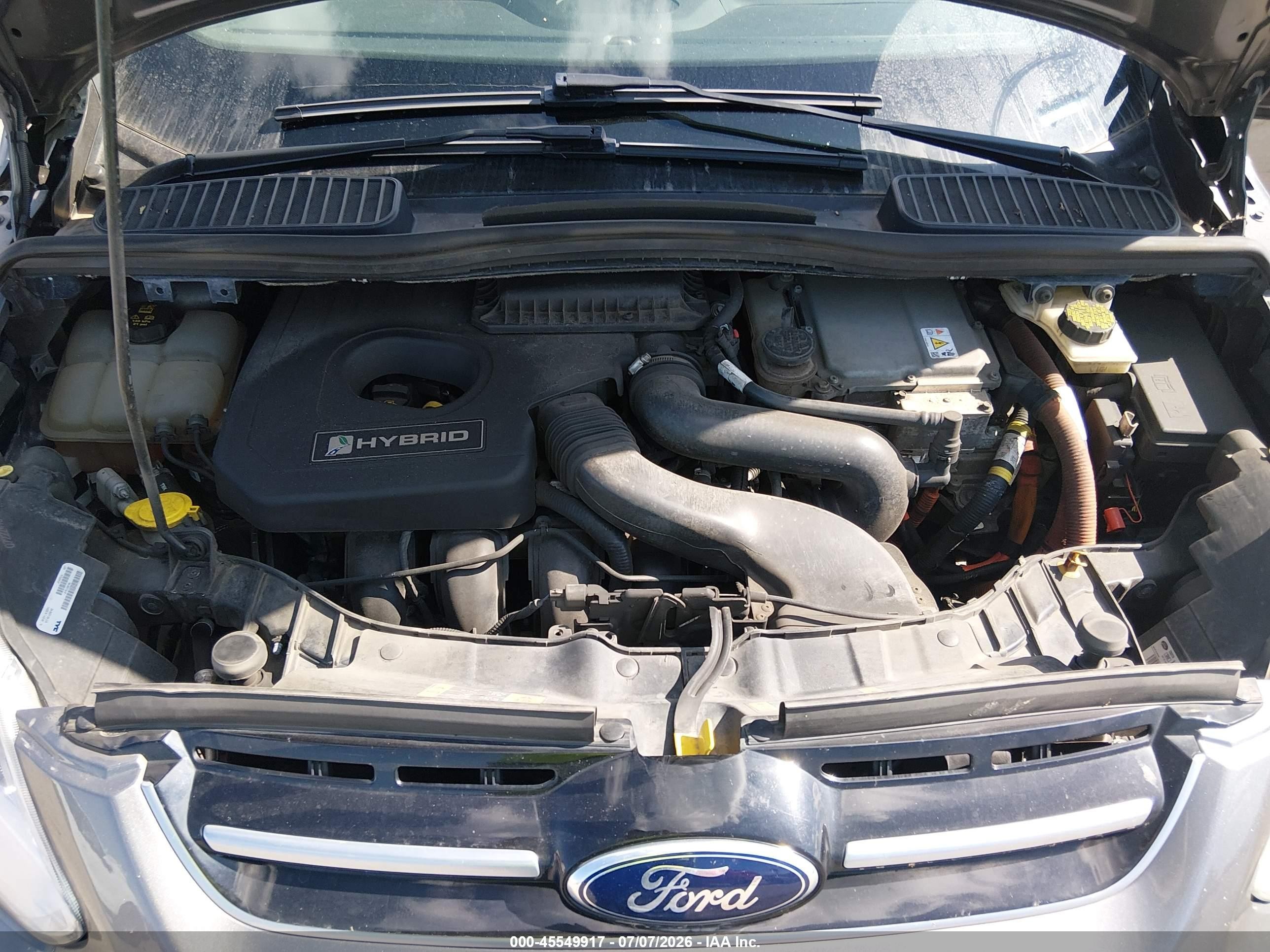 2014 Ford C-max Hybrid Sel Серый vin: 1FADP5BU0EL521080