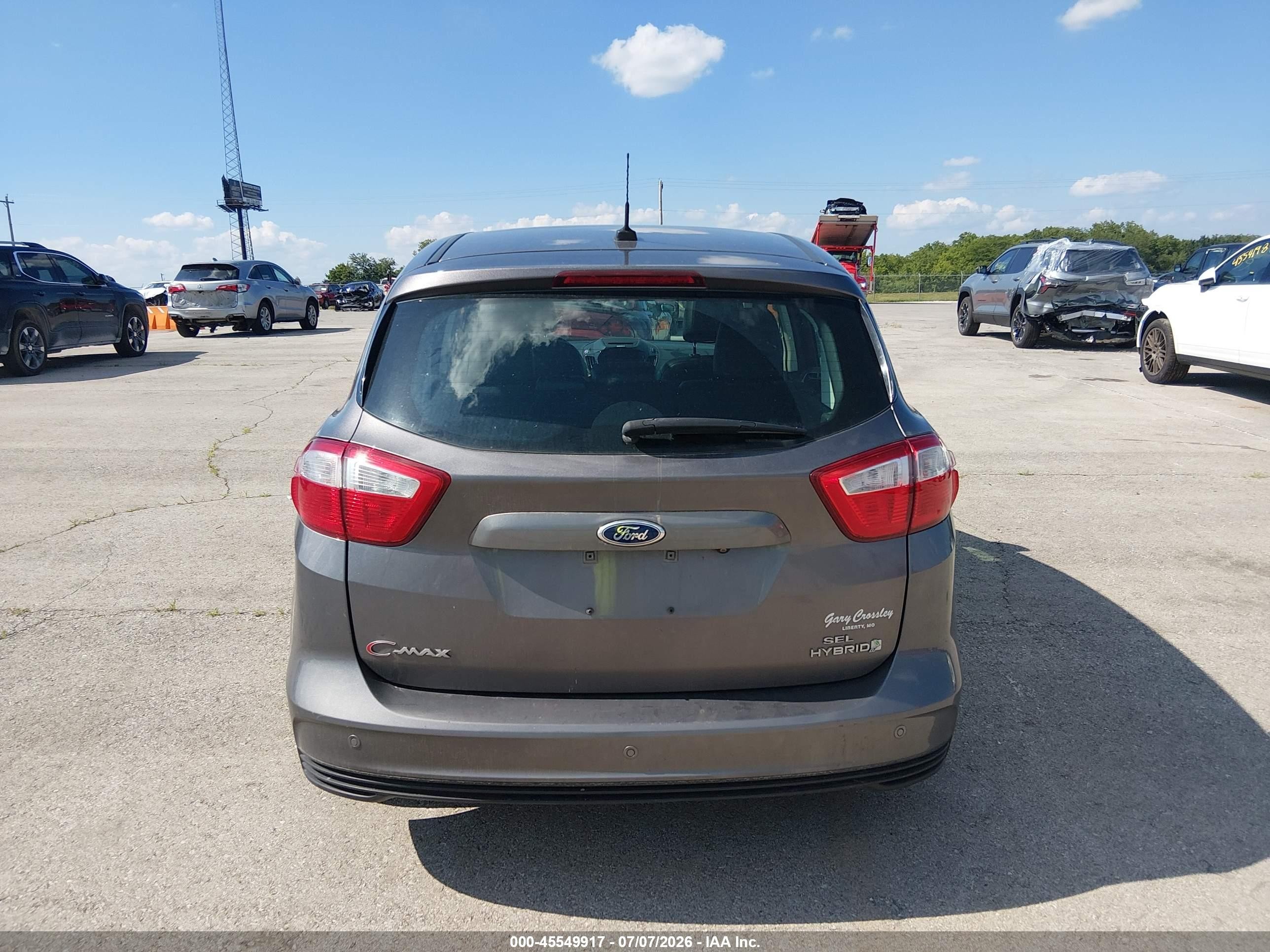 2014 Ford C-max Hybrid Sel Серый vin: 1FADP5BU0EL521080