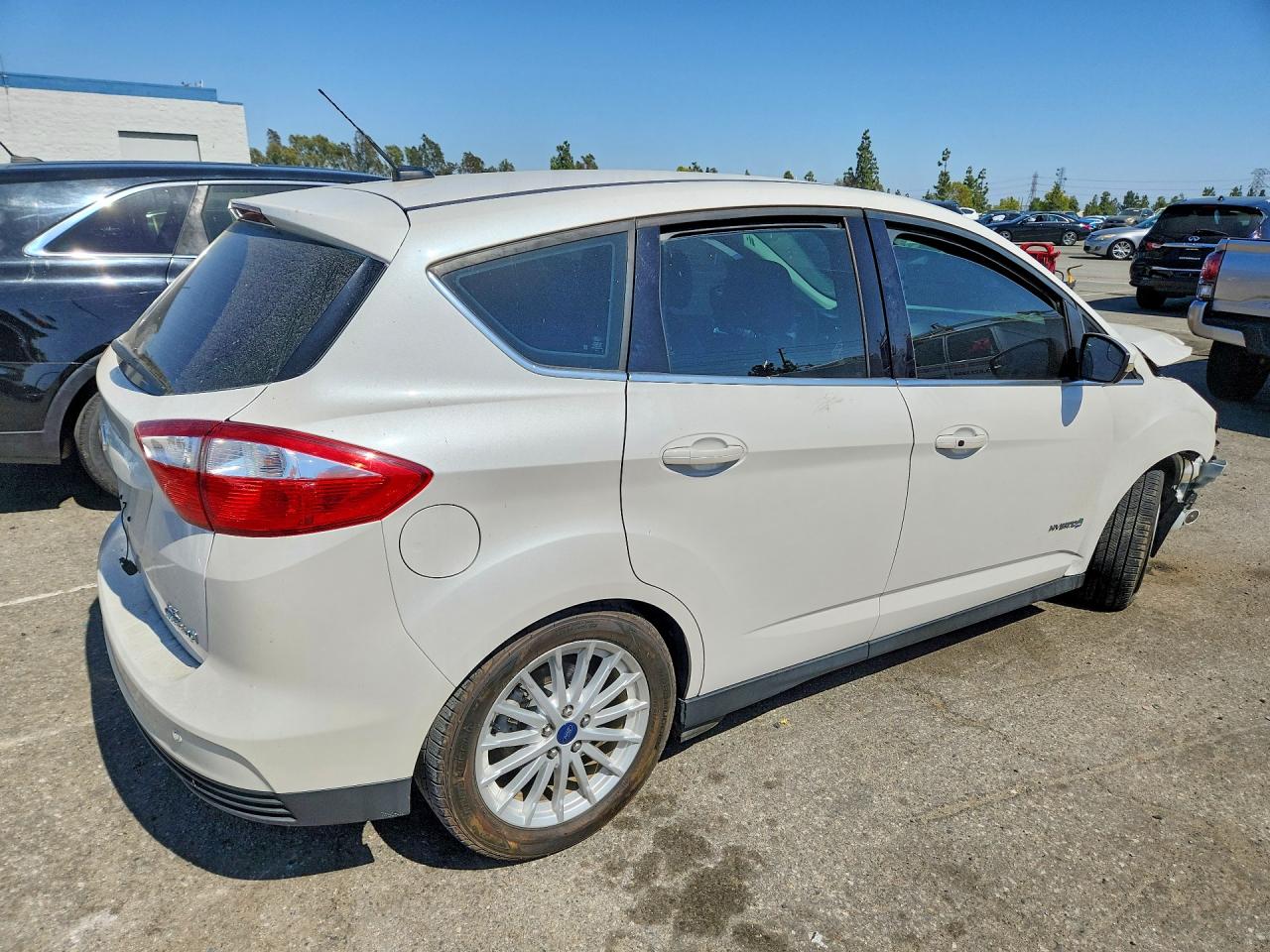 2014 Ford C-max Sel White vin: 1FADP5BU0EL521192
