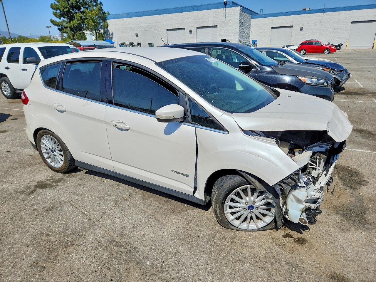 2014 Ford C-max Sel White vin: 1FADP5BU0EL521192