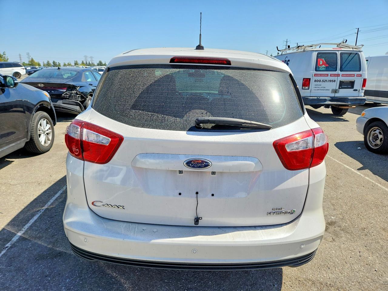 2014 Ford C-max Sel White vin: 1FADP5BU0EL521192