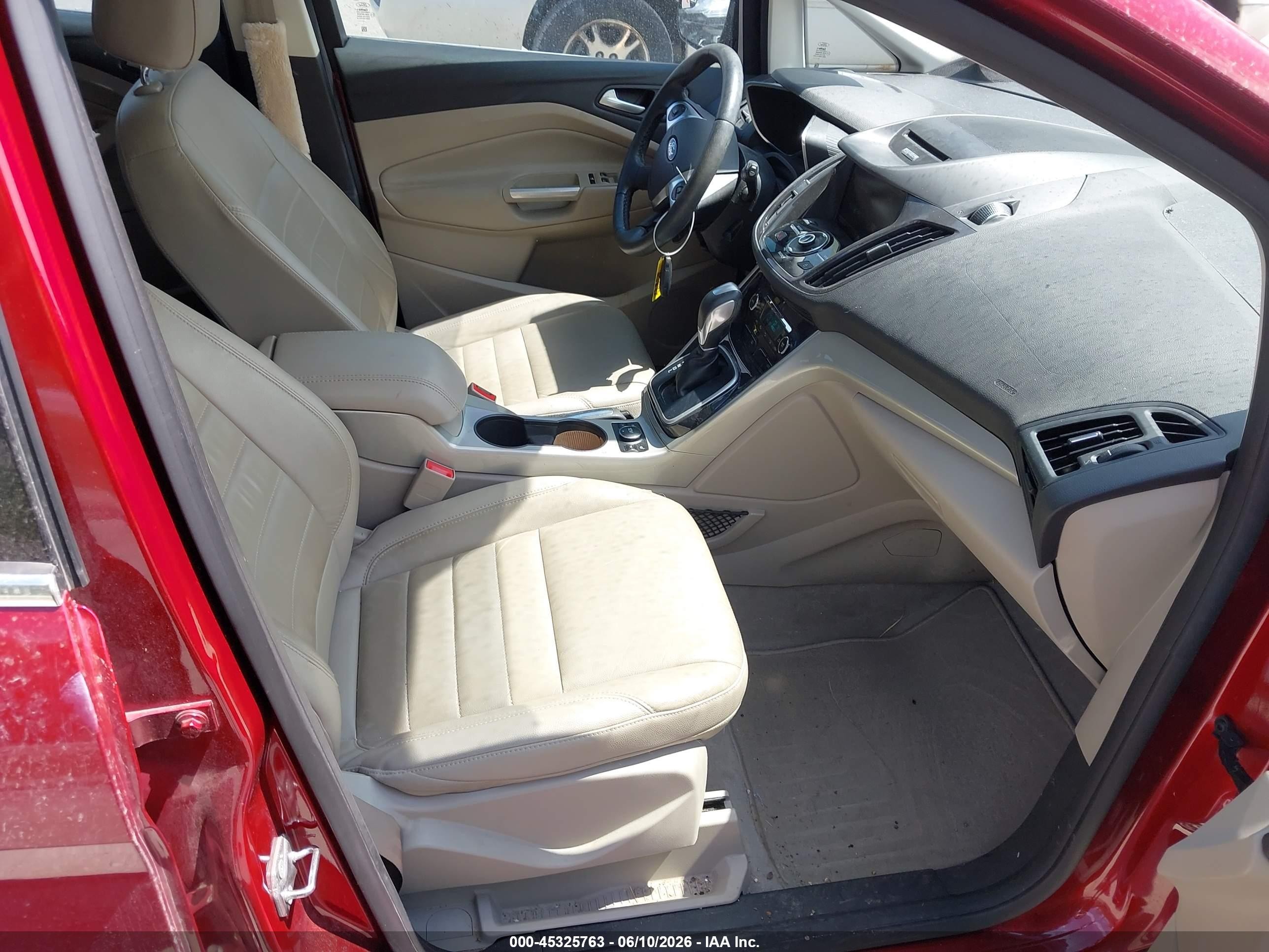 2015 Ford C-max Hybrid Sel Maroon vin: 1FADP5BU0FL101921