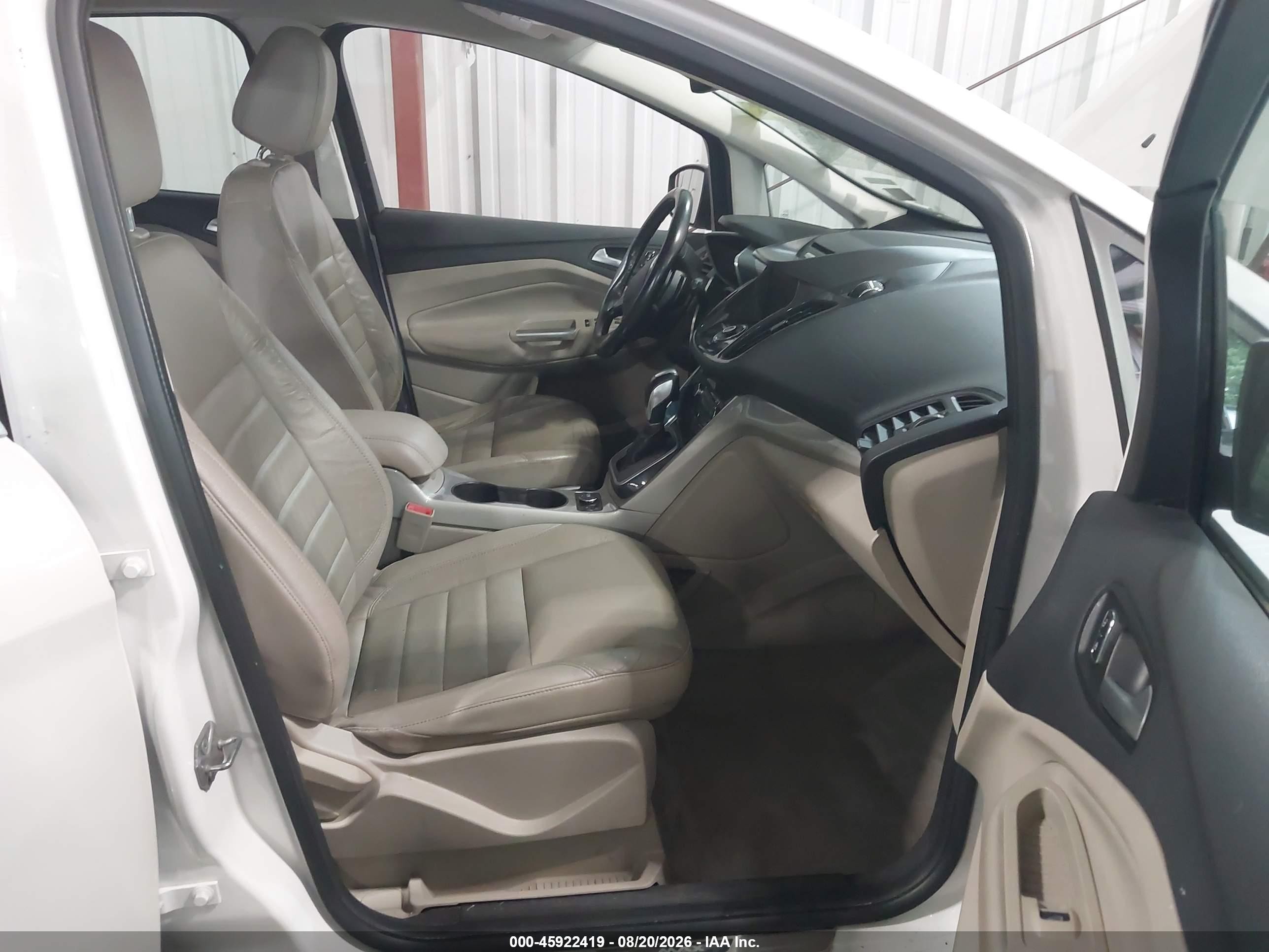 2015 Ford C-max Hybrid Sel White vin: 1FADP5BU0FL119903