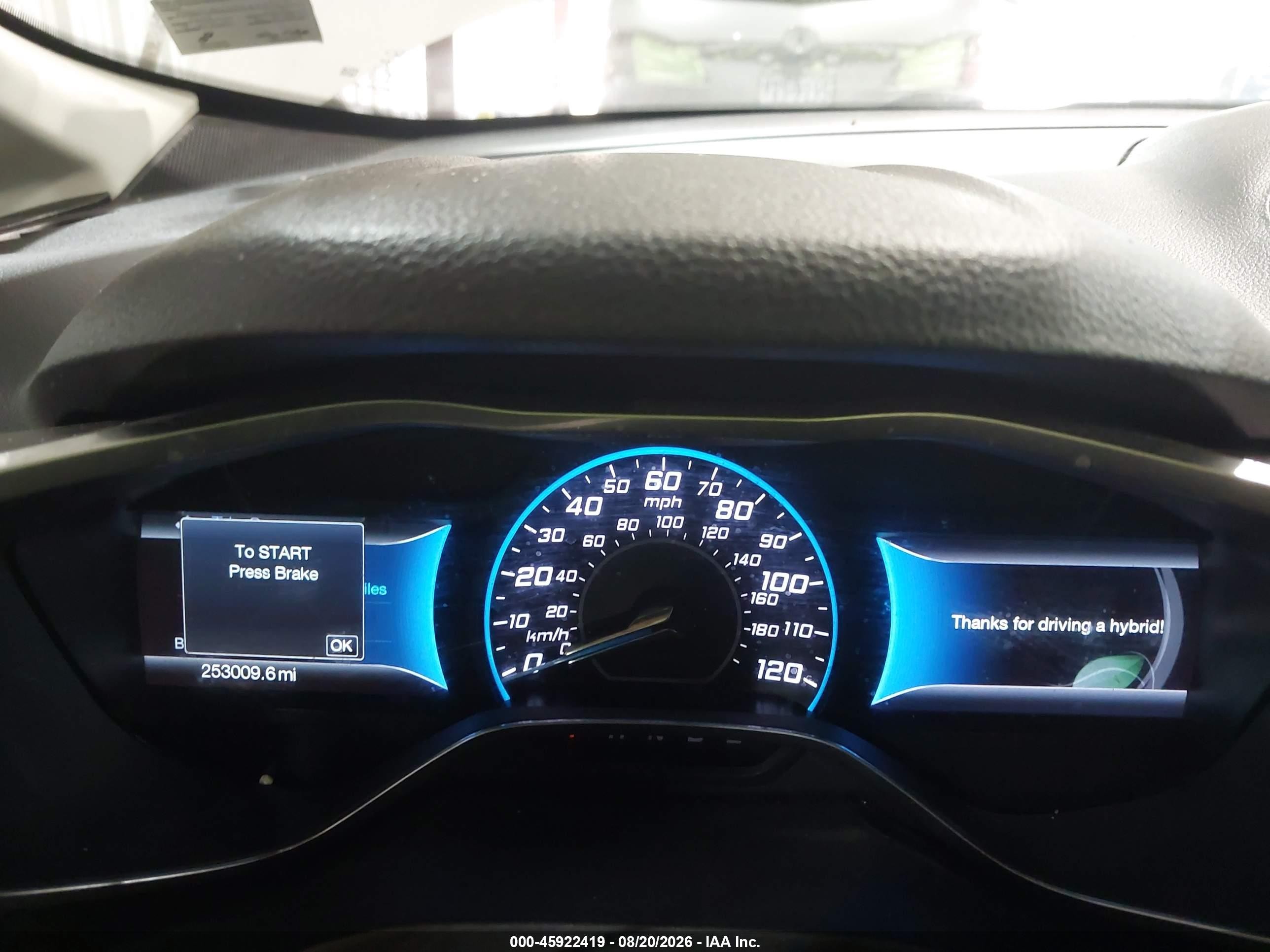 2015 Ford C-max Hybrid Sel White vin: 1FADP5BU0FL119903