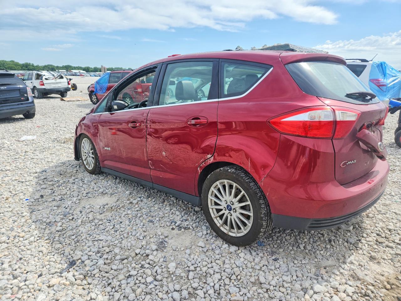 2013 Ford C-max Sel Red vin: 1FADP5BU1DL508238