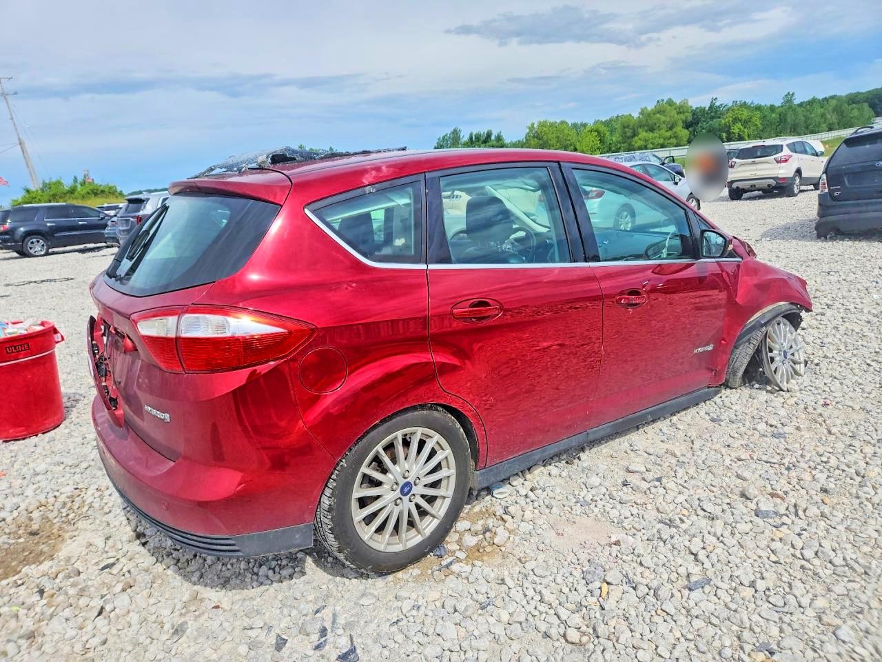 2013 Ford C-max Sel Red vin: 1FADP5BU1DL508238