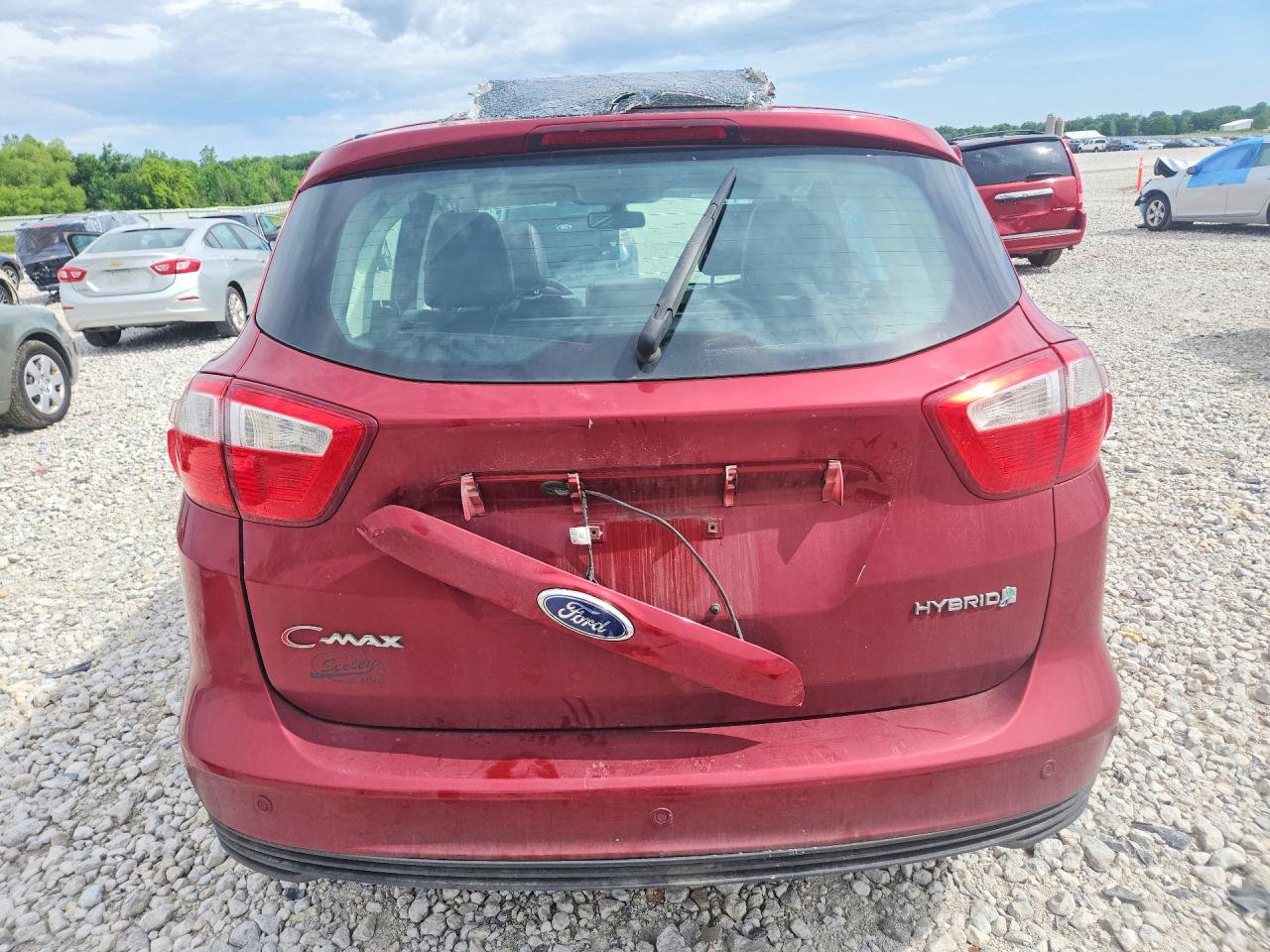 2013 Ford C-max Sel Red vin: 1FADP5BU1DL508238