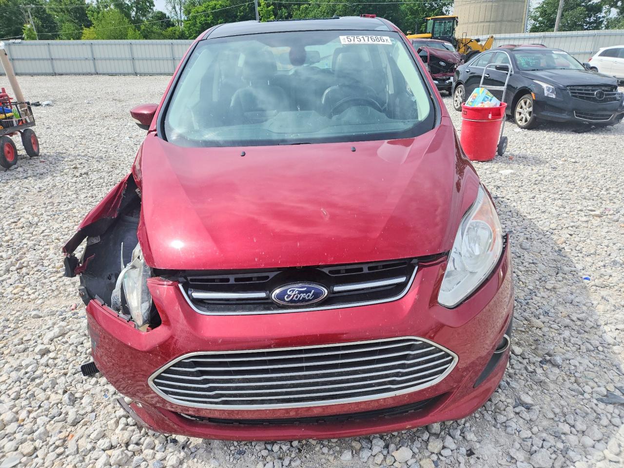 2013 Ford C-max Sel Red vin: 1FADP5BU1DL508238