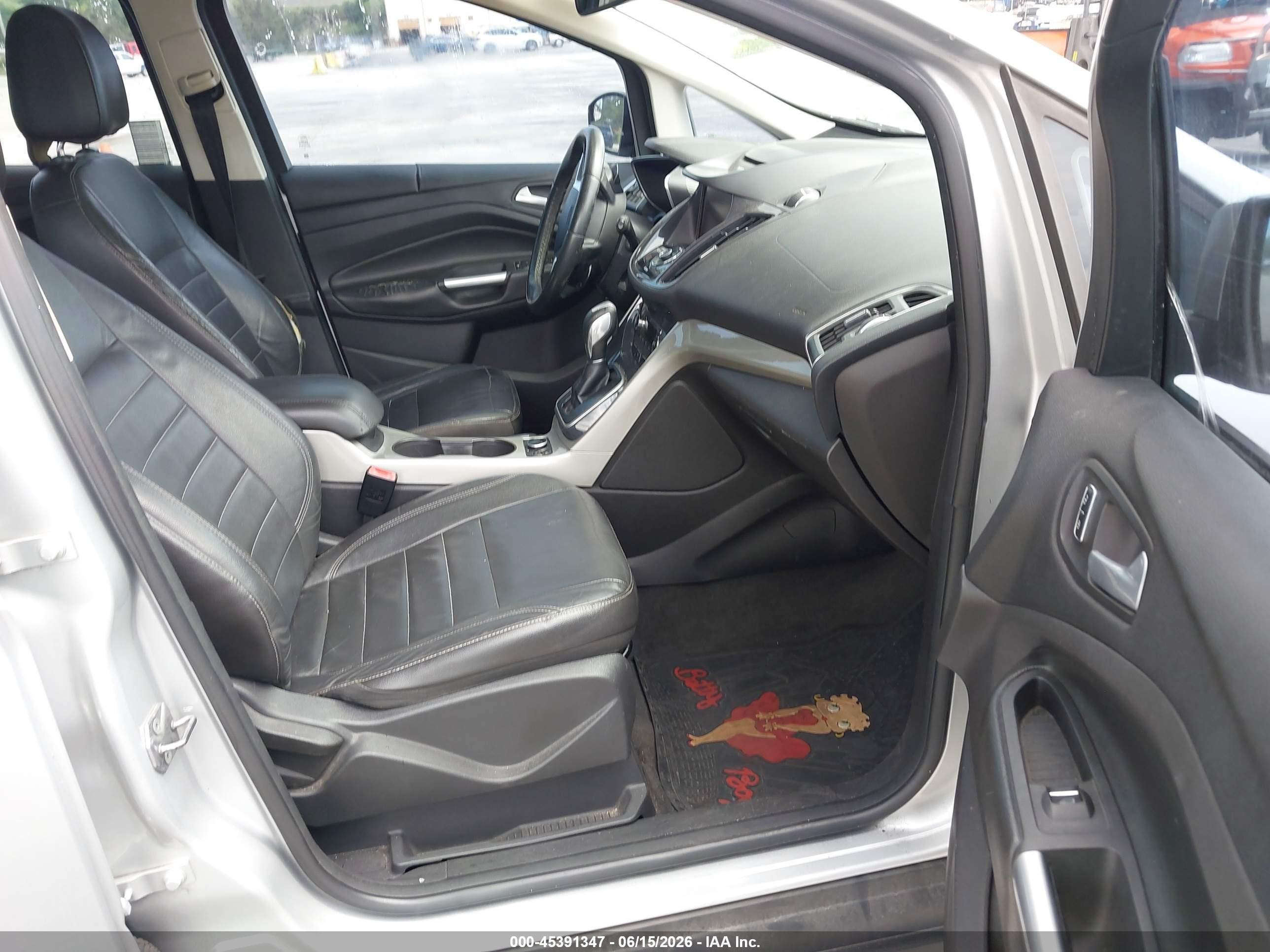 2013 Ford C-max Hybrid Sel Silver vin: 1FADP5BU1DL512693