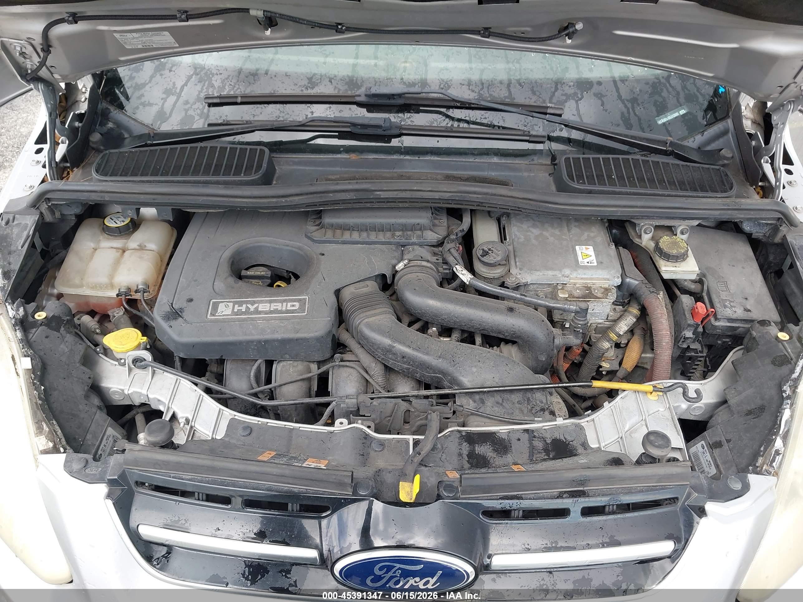 2013 Ford C-max Hybrid Sel Silver vin: 1FADP5BU1DL512693