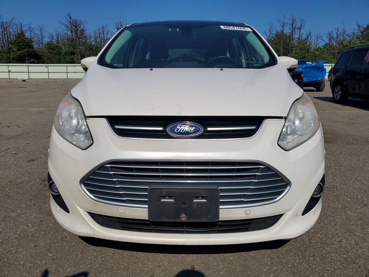 2013 Ford C-max Sel White vin: 1FADP5BU1DL515223