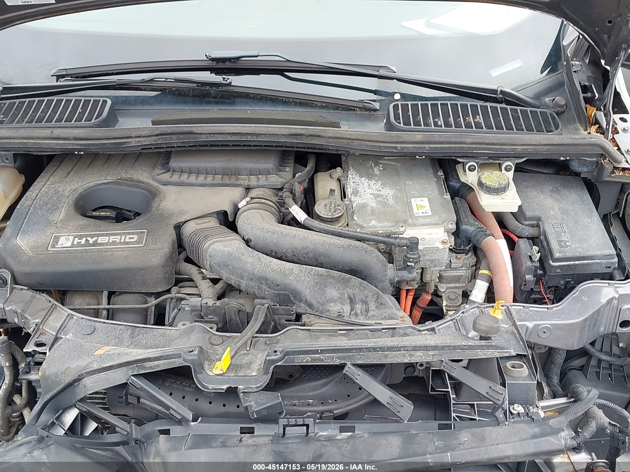 2013 Ford C-max Hybrid Sel Gray vin: 1FADP5BU1DL520258