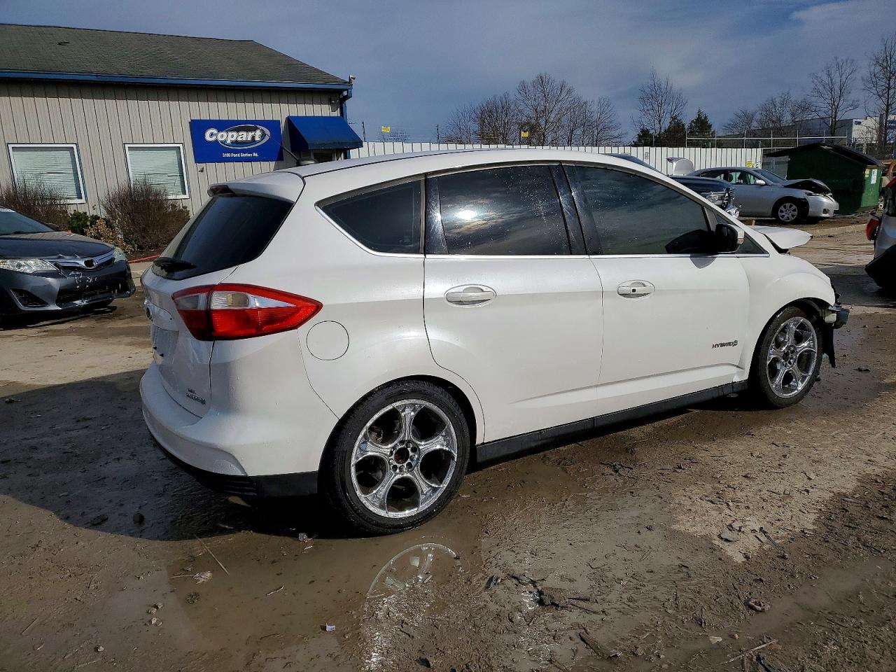 2013 Ford C-max Sel White vin: 1FADP5BU1DL523029