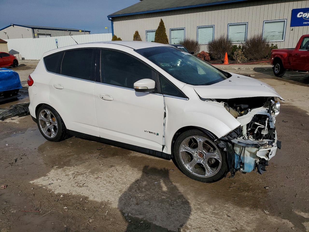2013 Ford C-max Sel White vin: 1FADP5BU1DL523029