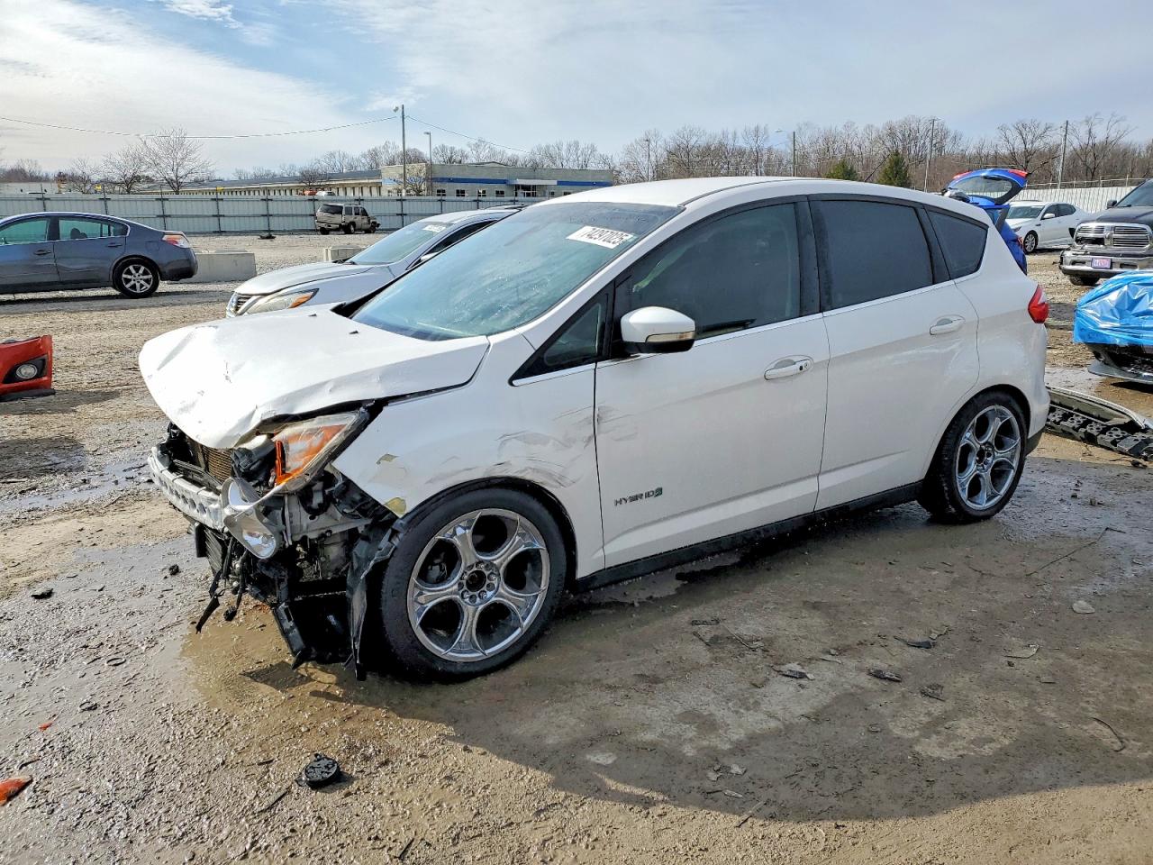 2013 Ford C-max Sel White vin: 1FADP5BU1DL523029