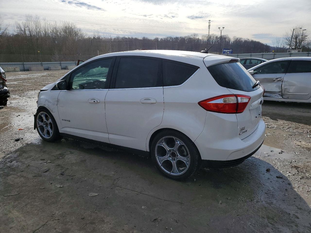 2013 Ford C-max Sel White vin: 1FADP5BU1DL523029