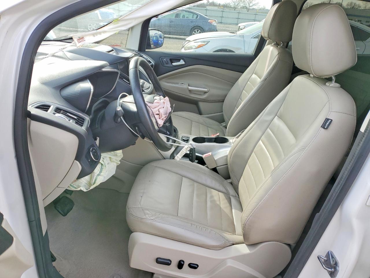 2013 Ford C-max Sel White vin: 1FADP5BU1DL523029