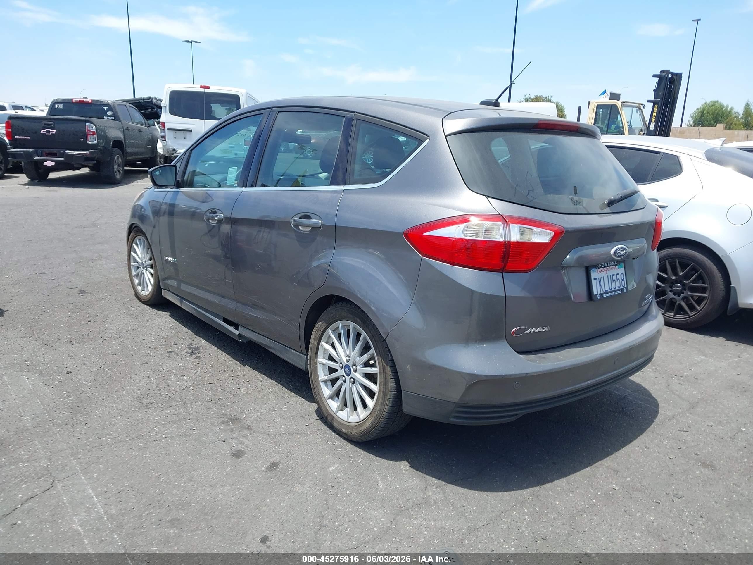 2013 Ford C-max Hybrid Sel Gray vin: 1FADP5BU1DL552448