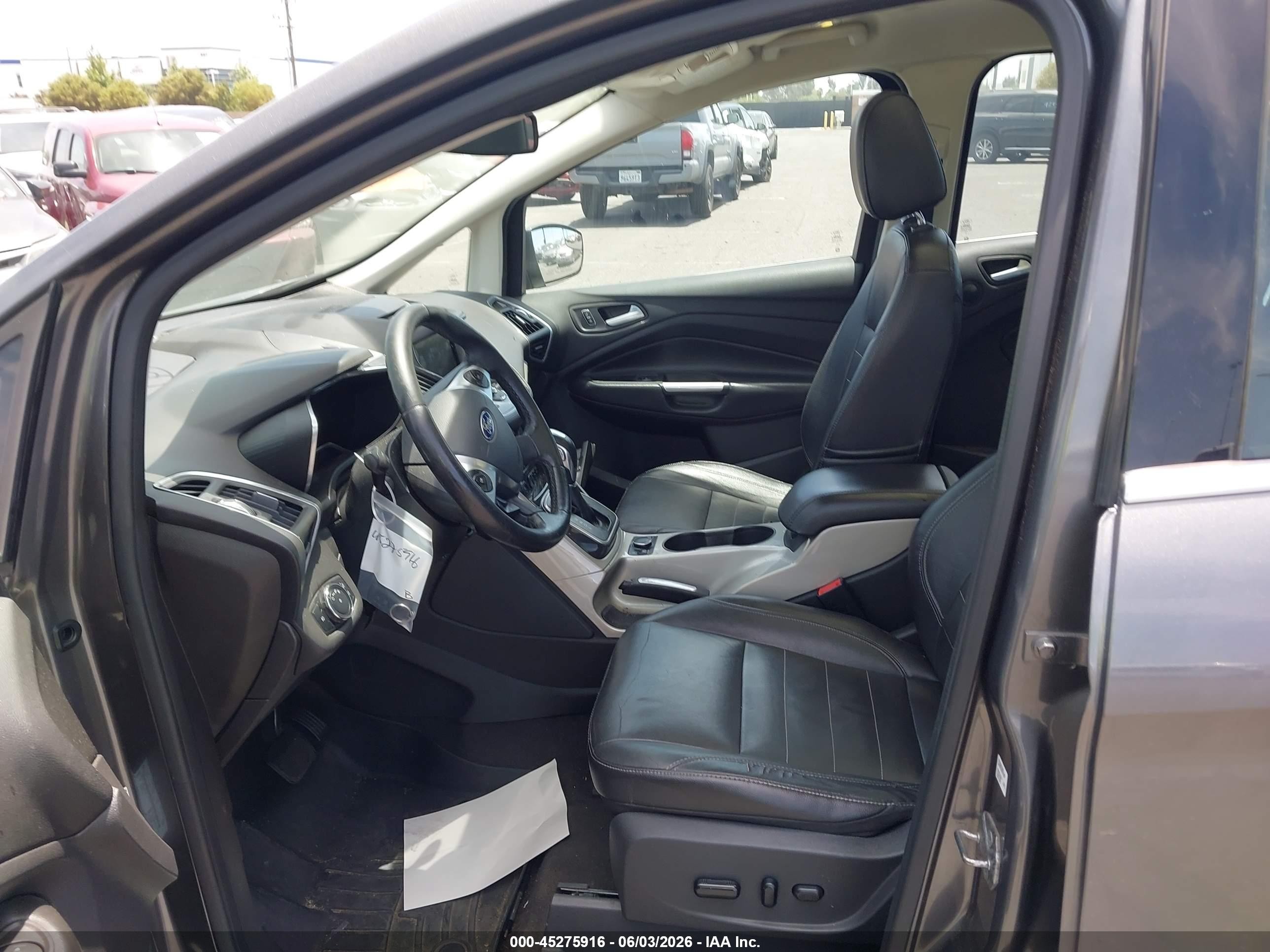 2013 Ford C-max Hybrid Sel Gray vin: 1FADP5BU1DL552448