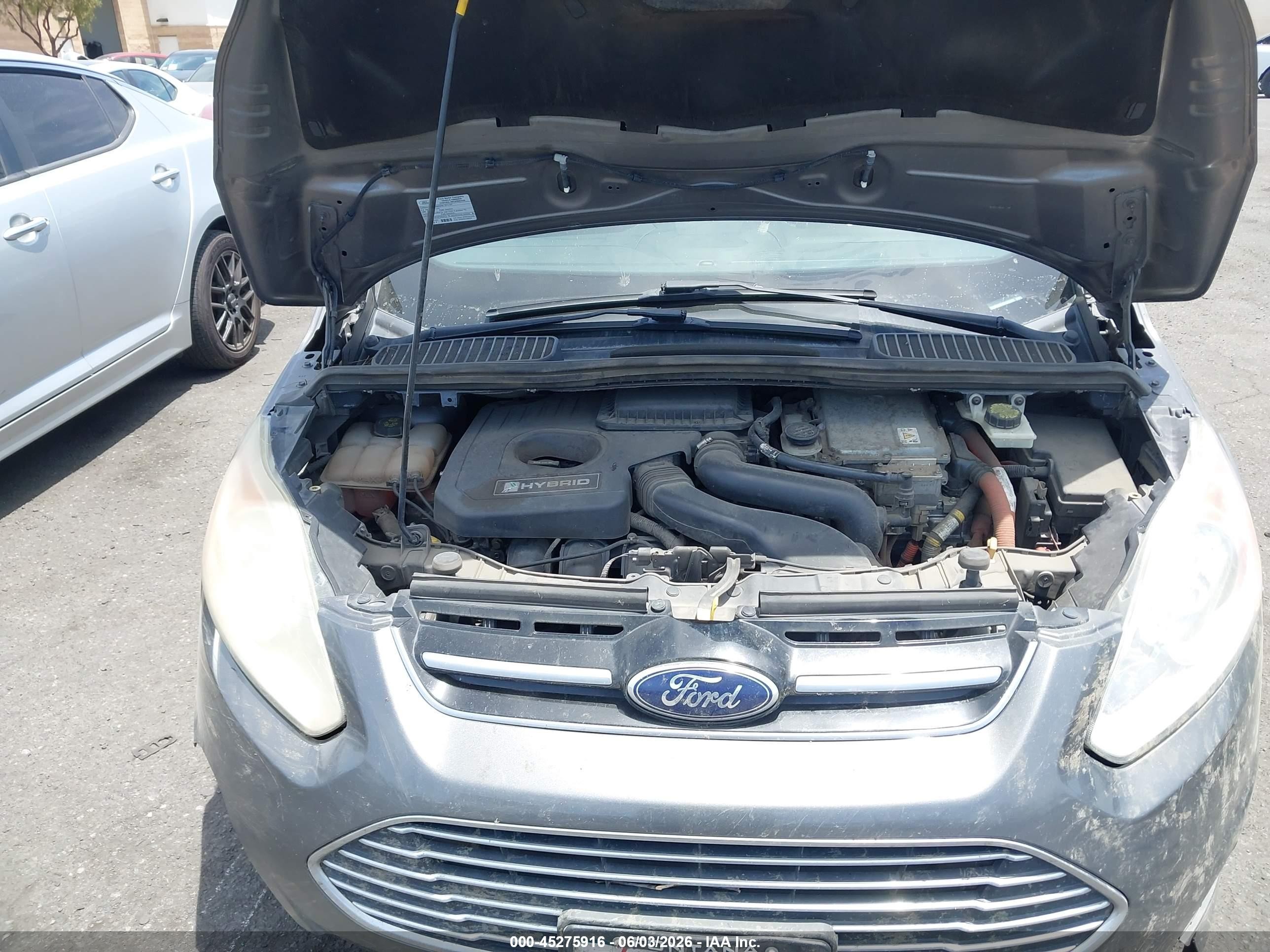 2013 Ford C-max Hybrid Sel Gray vin: 1FADP5BU1DL552448