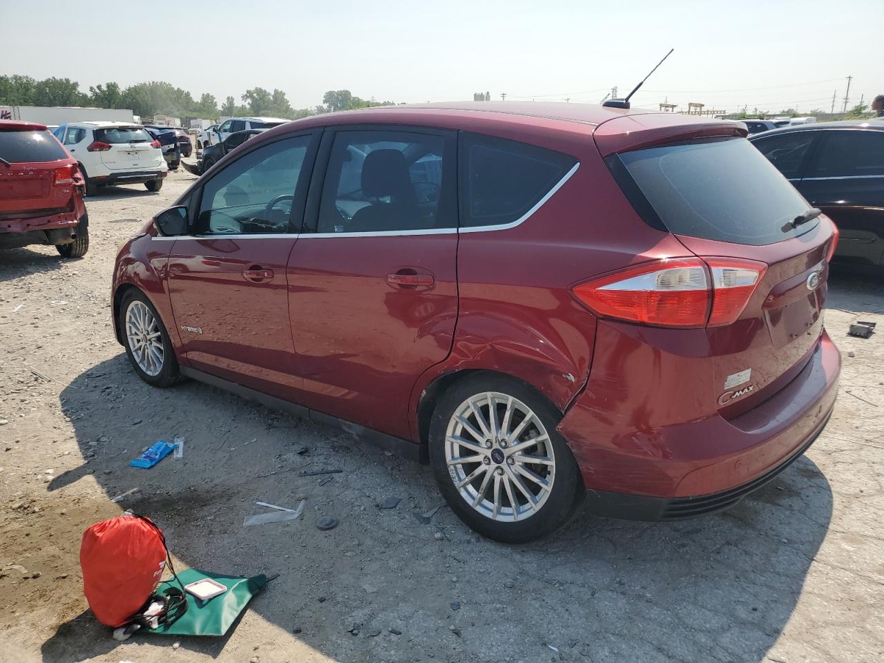 2014 Ford C-max Sel Красный vin: 1FADP5BU1EL507401