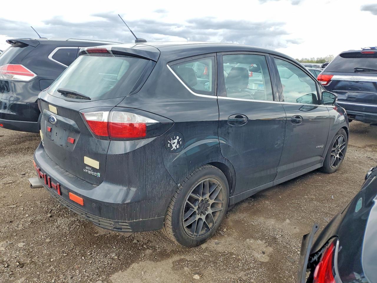 2014 Ford C-max Sel Черный vin: 1FADP5BU1EL509360
