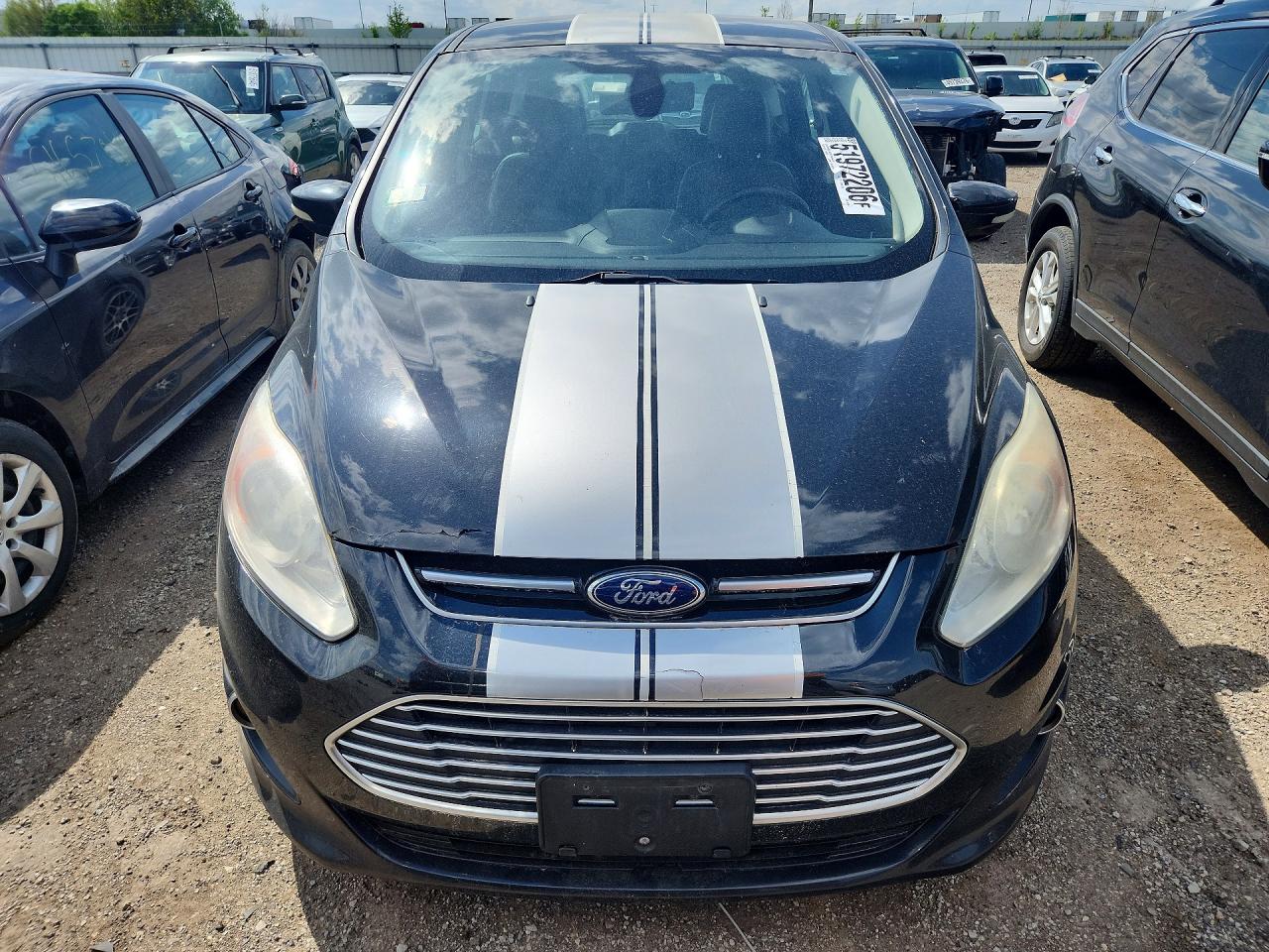 2014 Ford C-max Sel Черный vin: 1FADP5BU1EL509360