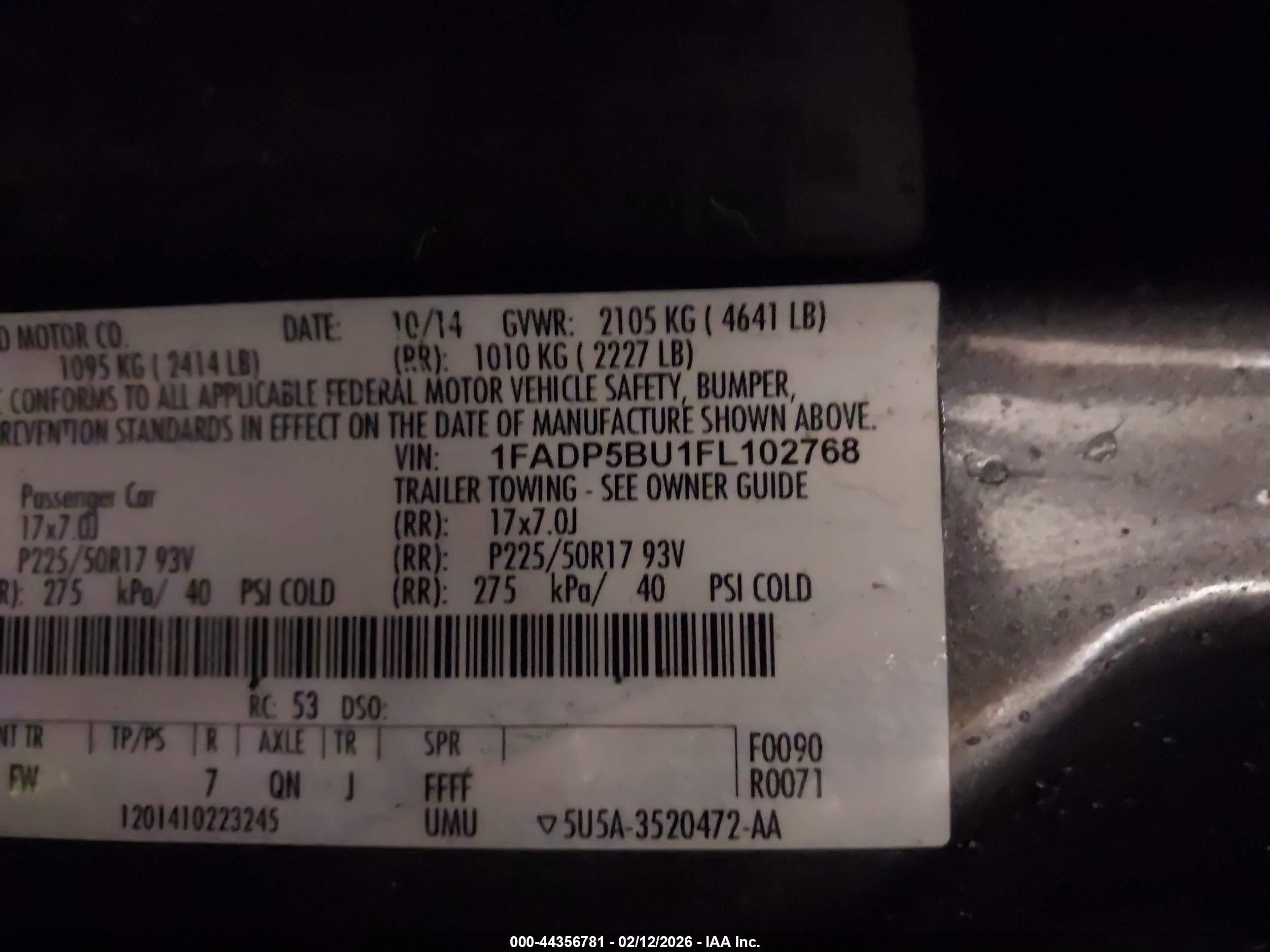 2015 Ford C-max Hybrid Sel Серый vin: 1FADP5BU1FL102768