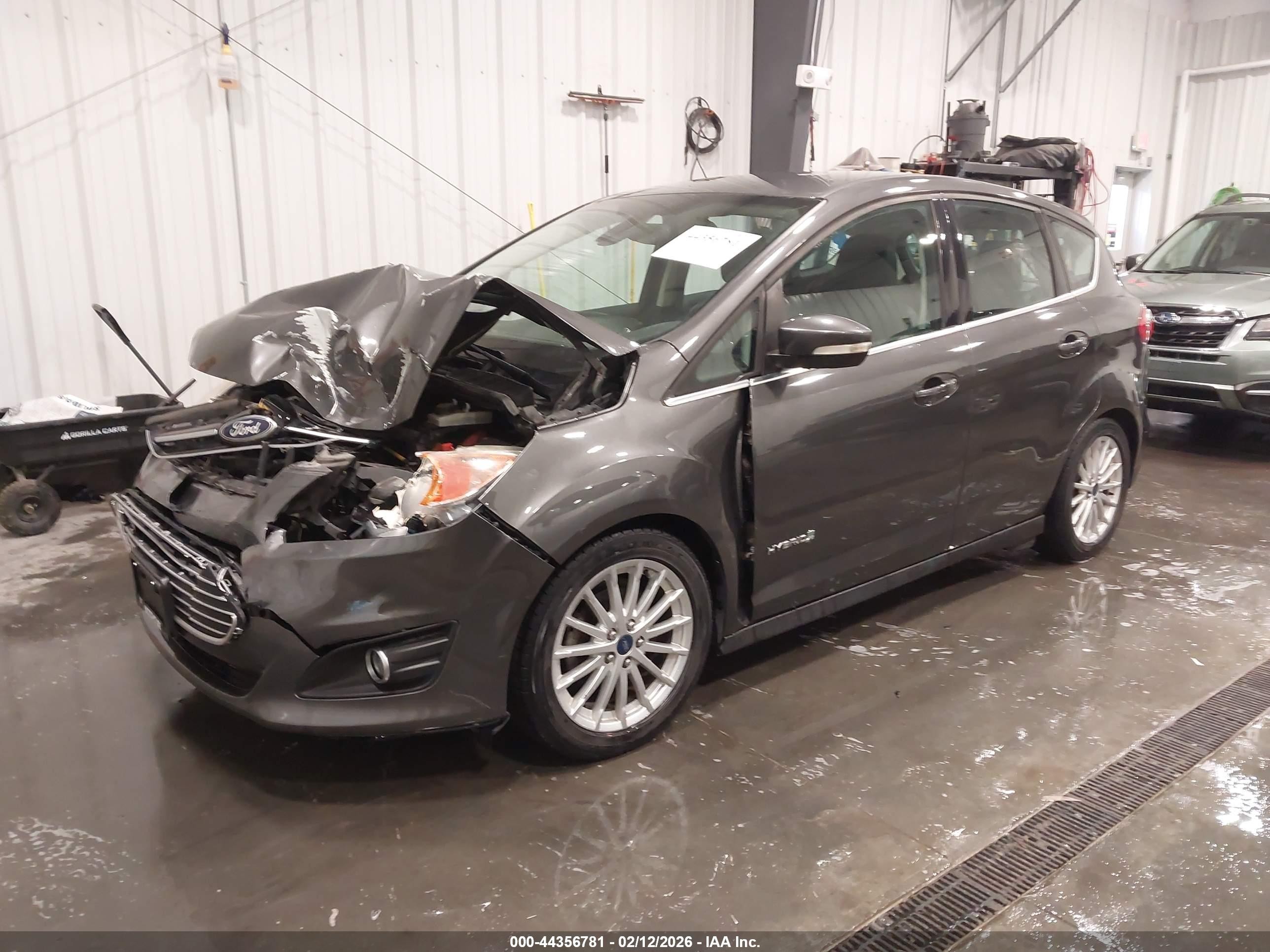 2015 Ford C-max Hybrid Sel Серый vin: 1FADP5BU1FL102768
