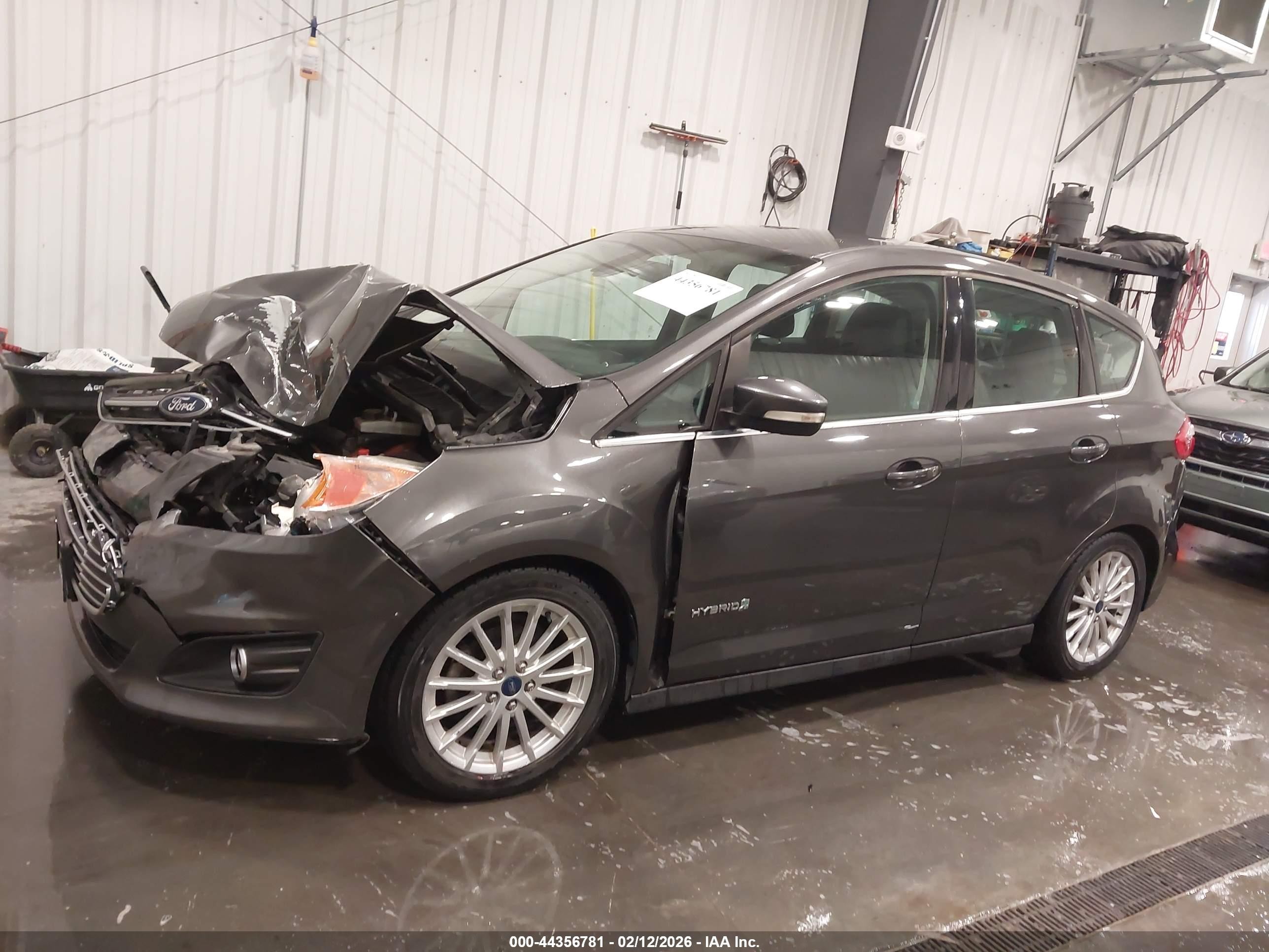 2015 Ford C-max Hybrid Sel Серый vin: 1FADP5BU1FL102768