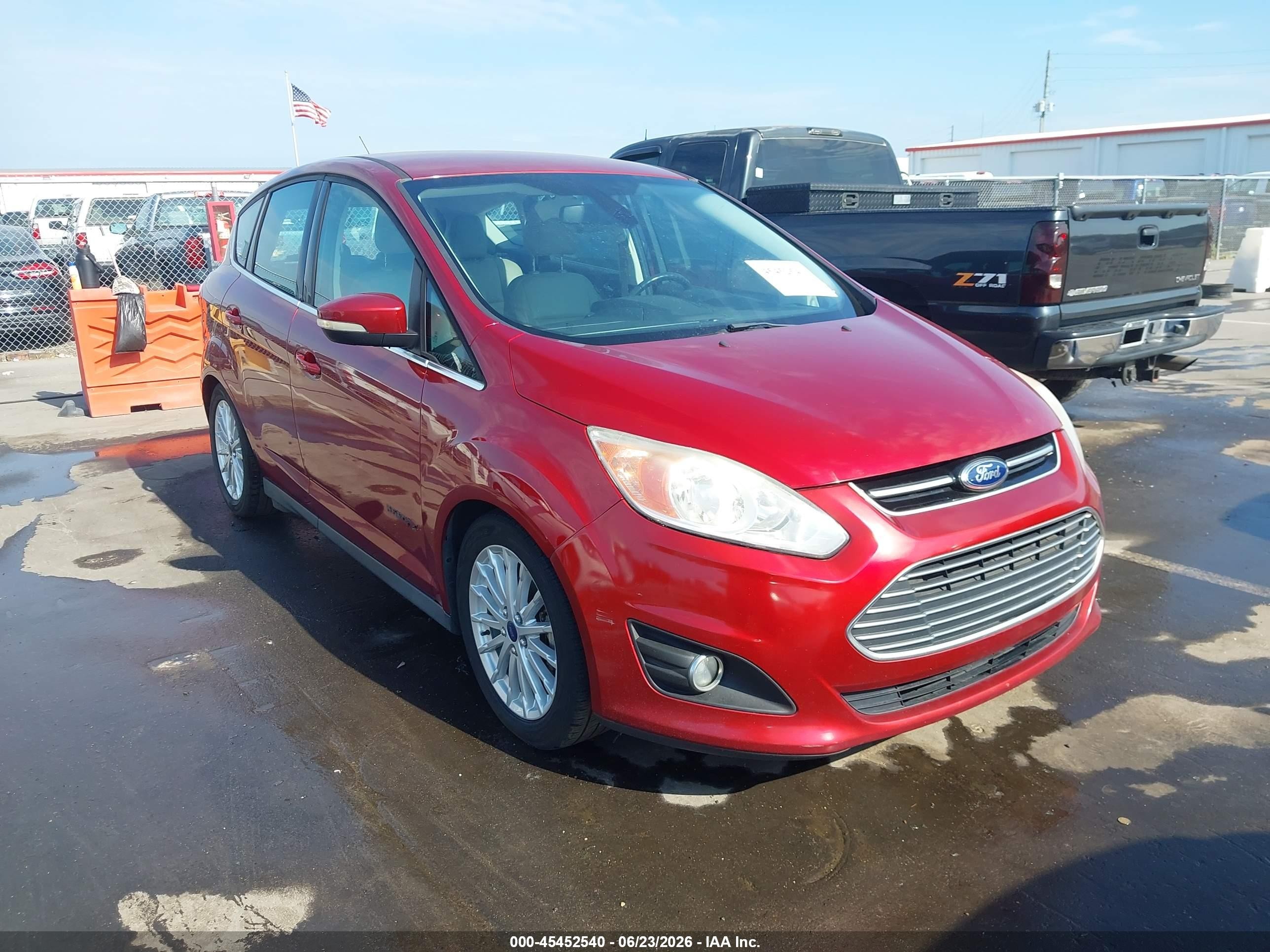 2015 Ford C-max Hybrid Sel Maroon vin: 1FADP5BU1FL108294