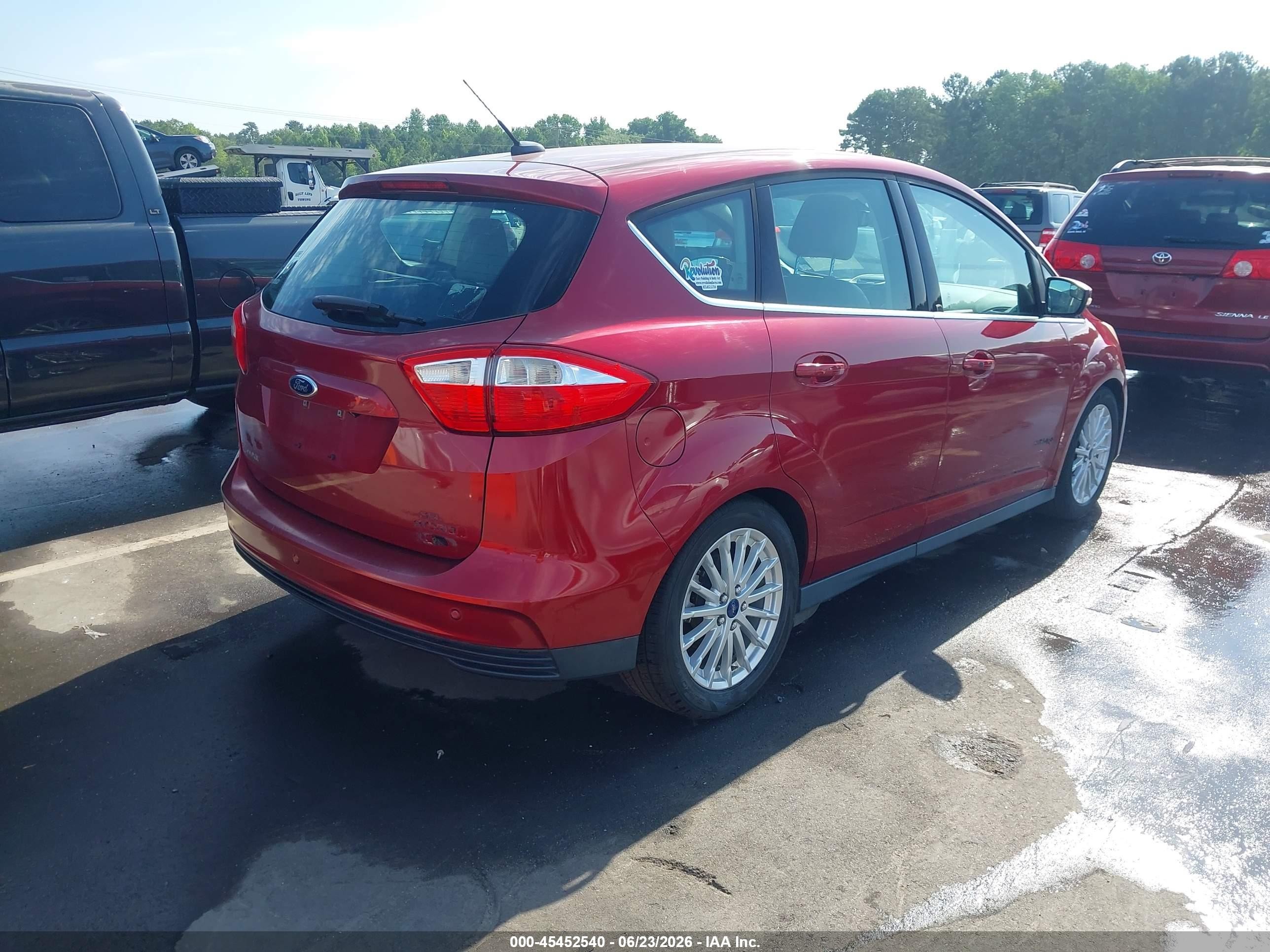 2015 Ford C-max Hybrid Sel Maroon vin: 1FADP5BU1FL108294
