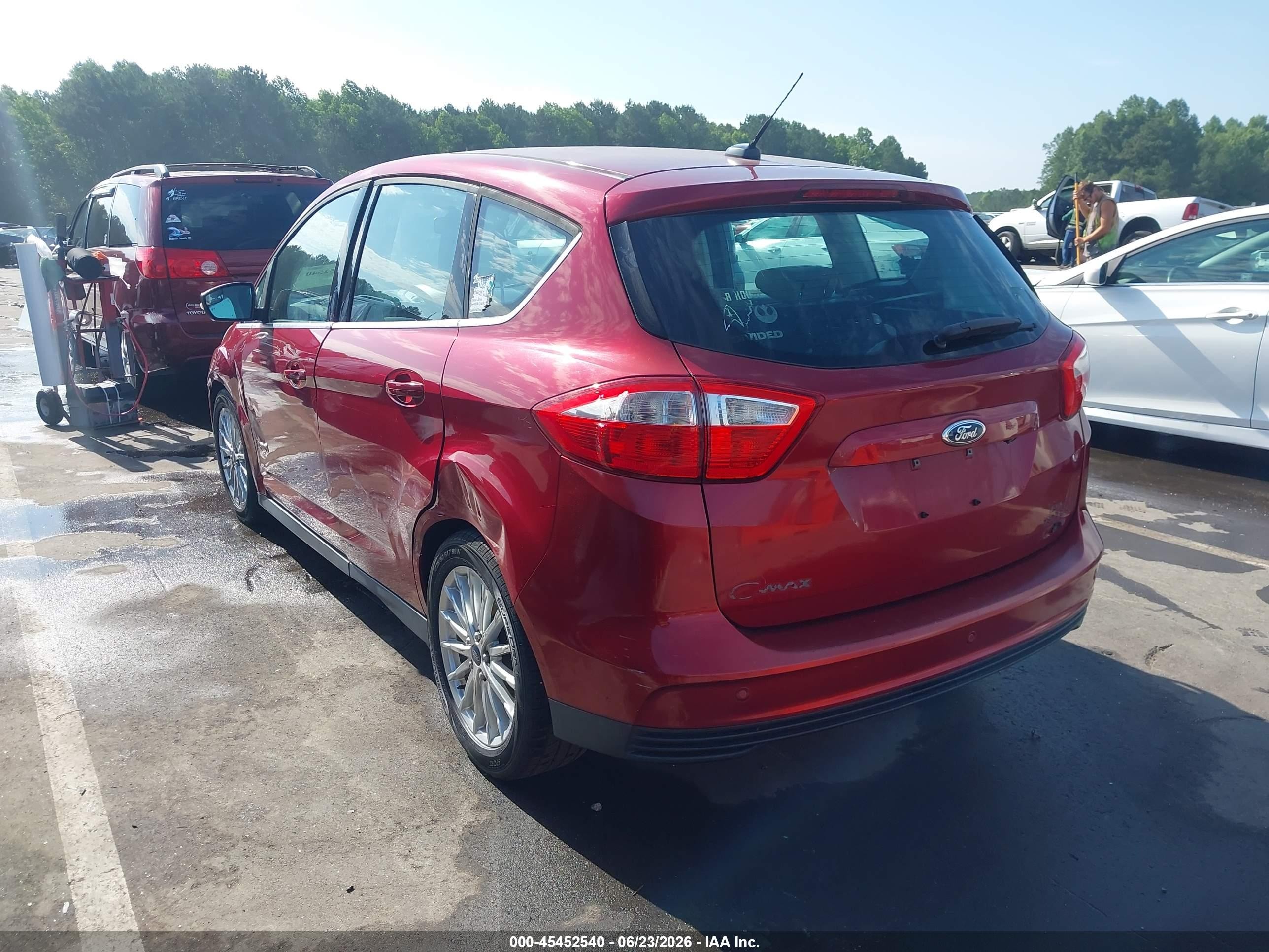 2015 Ford C-max Hybrid Sel Maroon vin: 1FADP5BU1FL108294