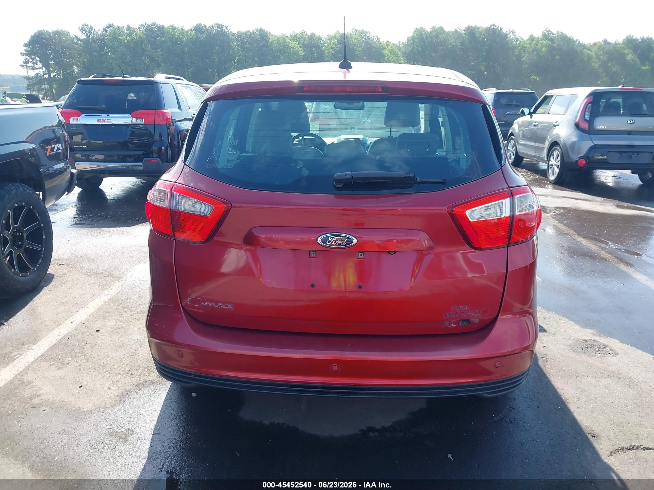 2015 Ford C-max Hybrid Sel Maroon vin: 1FADP5BU1FL108294