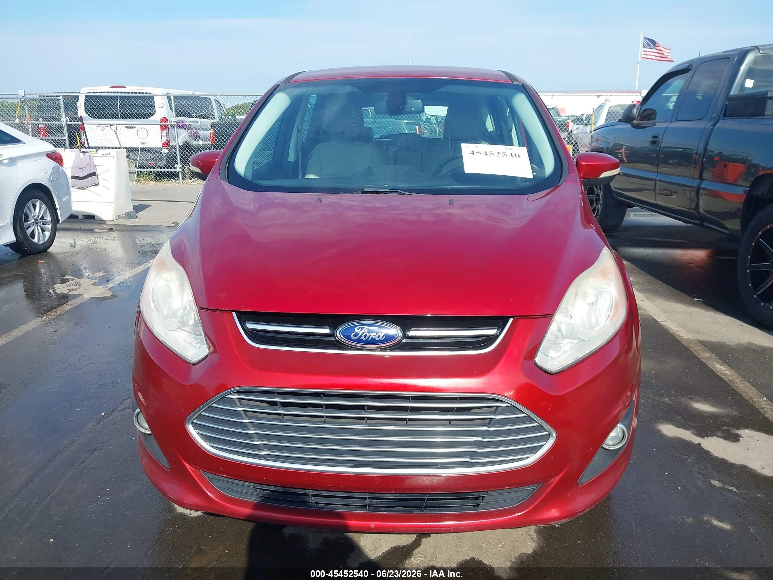 2015 Ford C-max Hybrid Sel Maroon vin: 1FADP5BU1FL108294