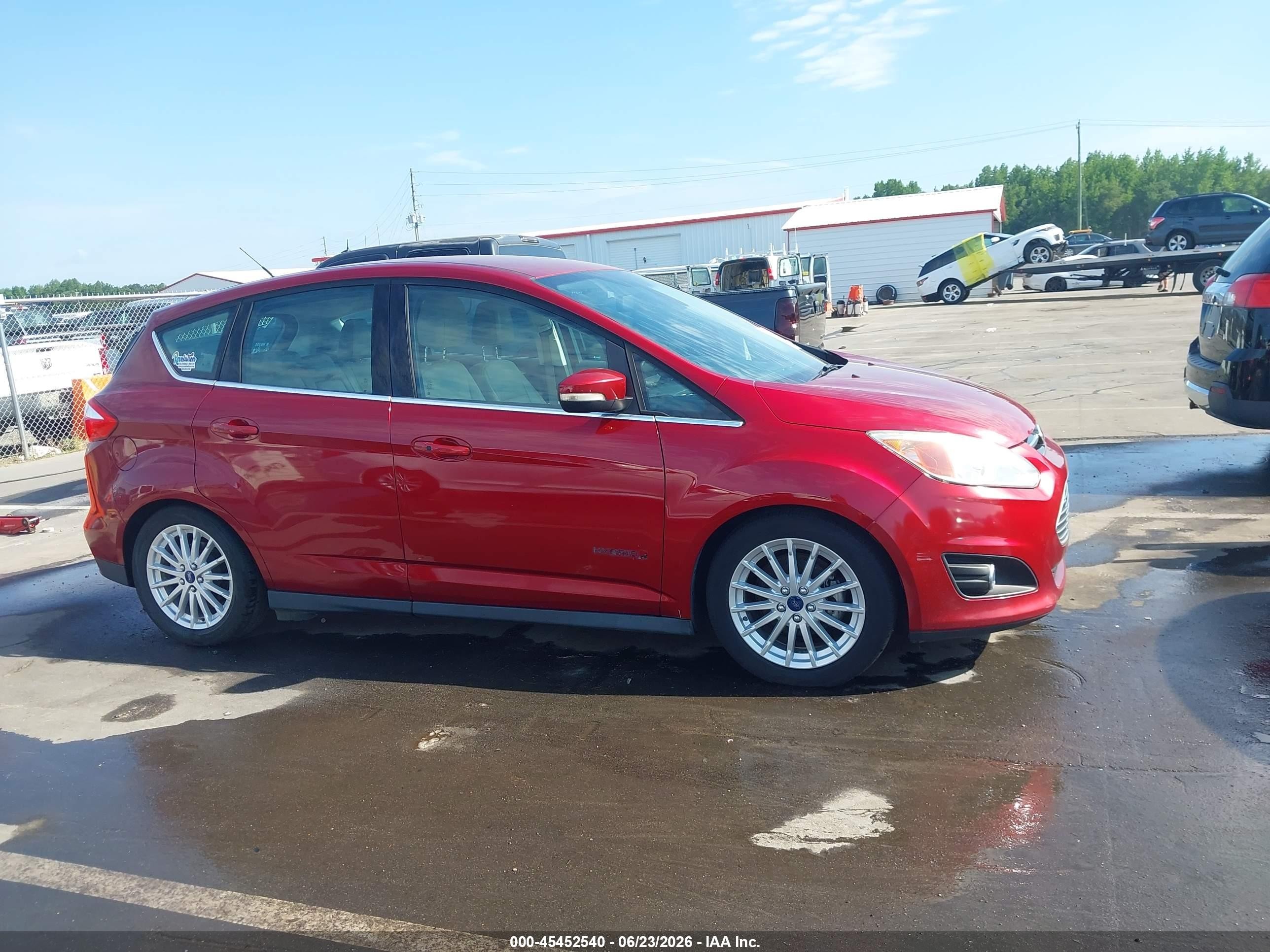 2015 Ford C-max Hybrid Sel Maroon vin: 1FADP5BU1FL108294